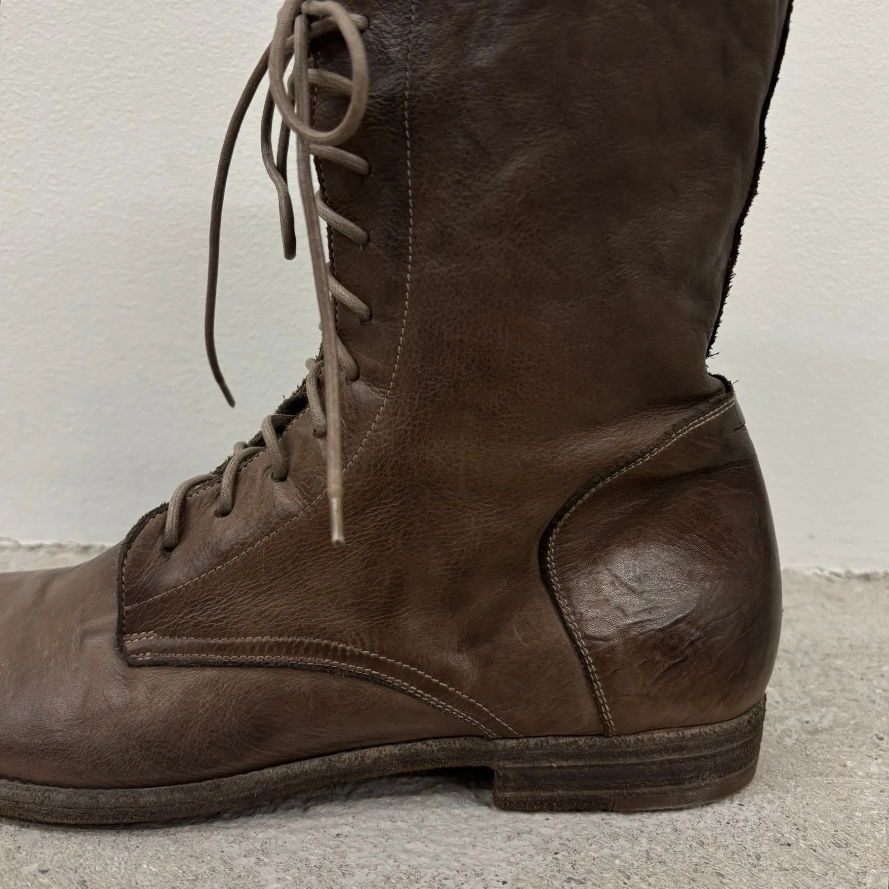 Alexander McQueen Brown Leather Riding Boots - Image 9