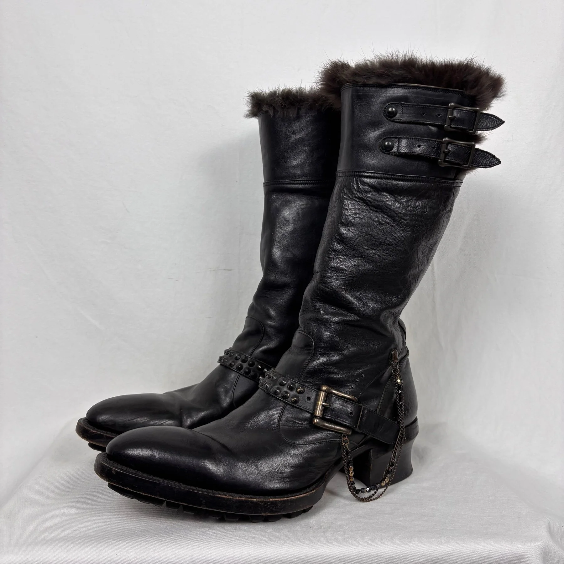 00s Alfredo Bannister Fur Lined Boots - Image 3