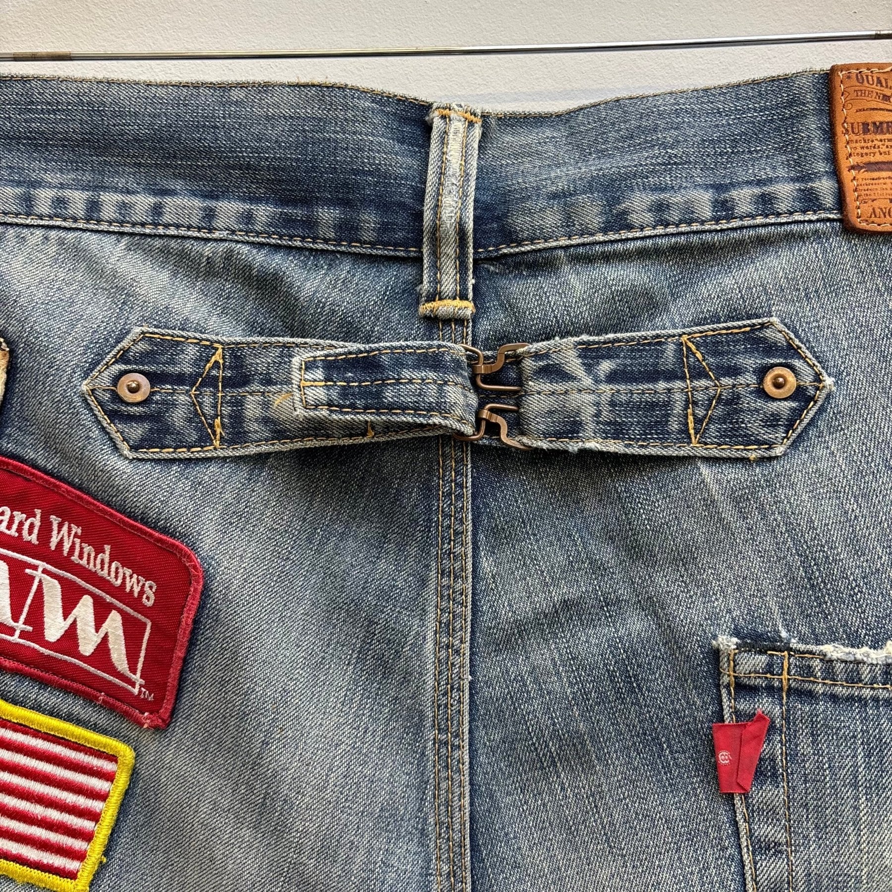 Anachronorm Distressed Patchwork Jeans - Image 14