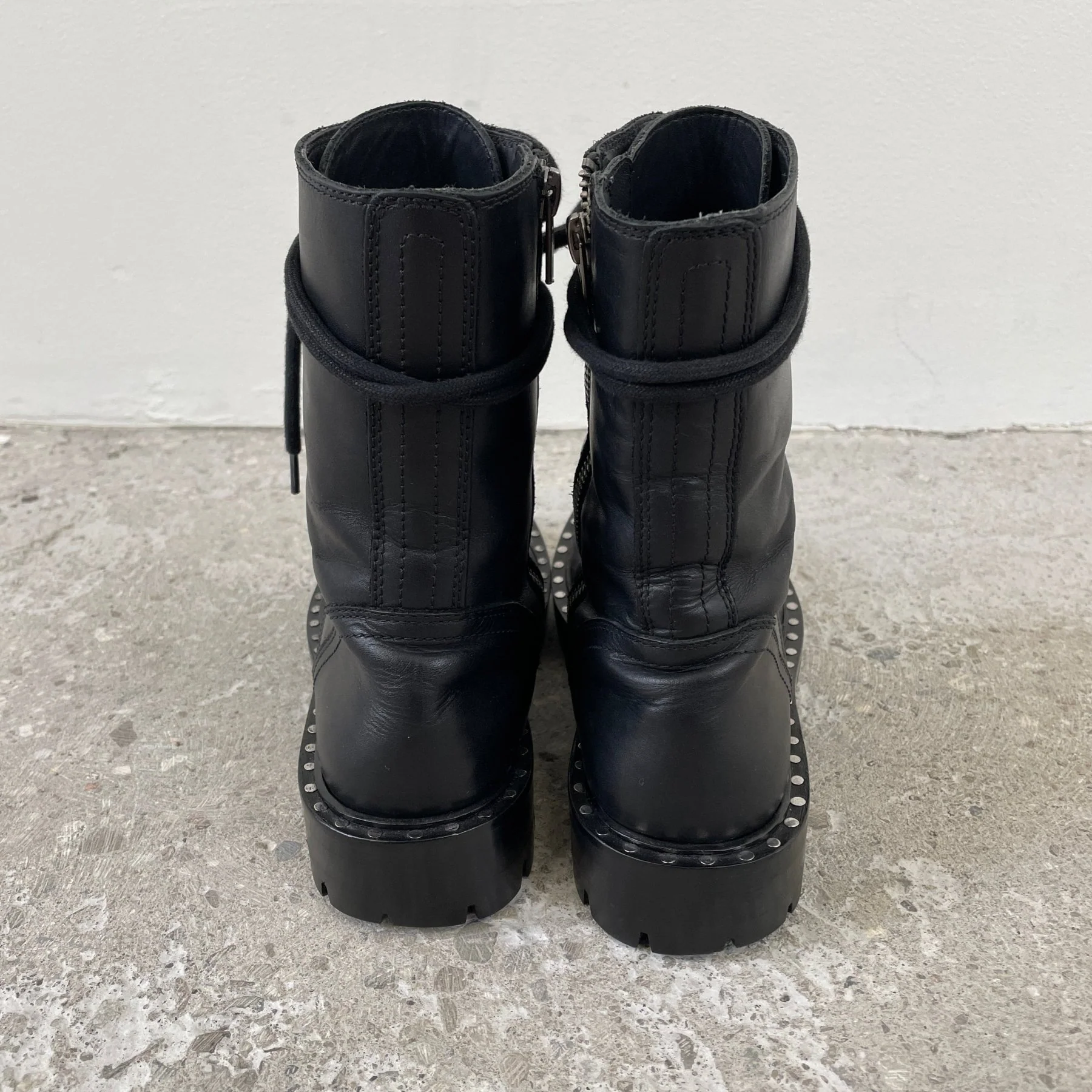 Ann Demeulemeester Nailed Sole Combat Boots - Image 4