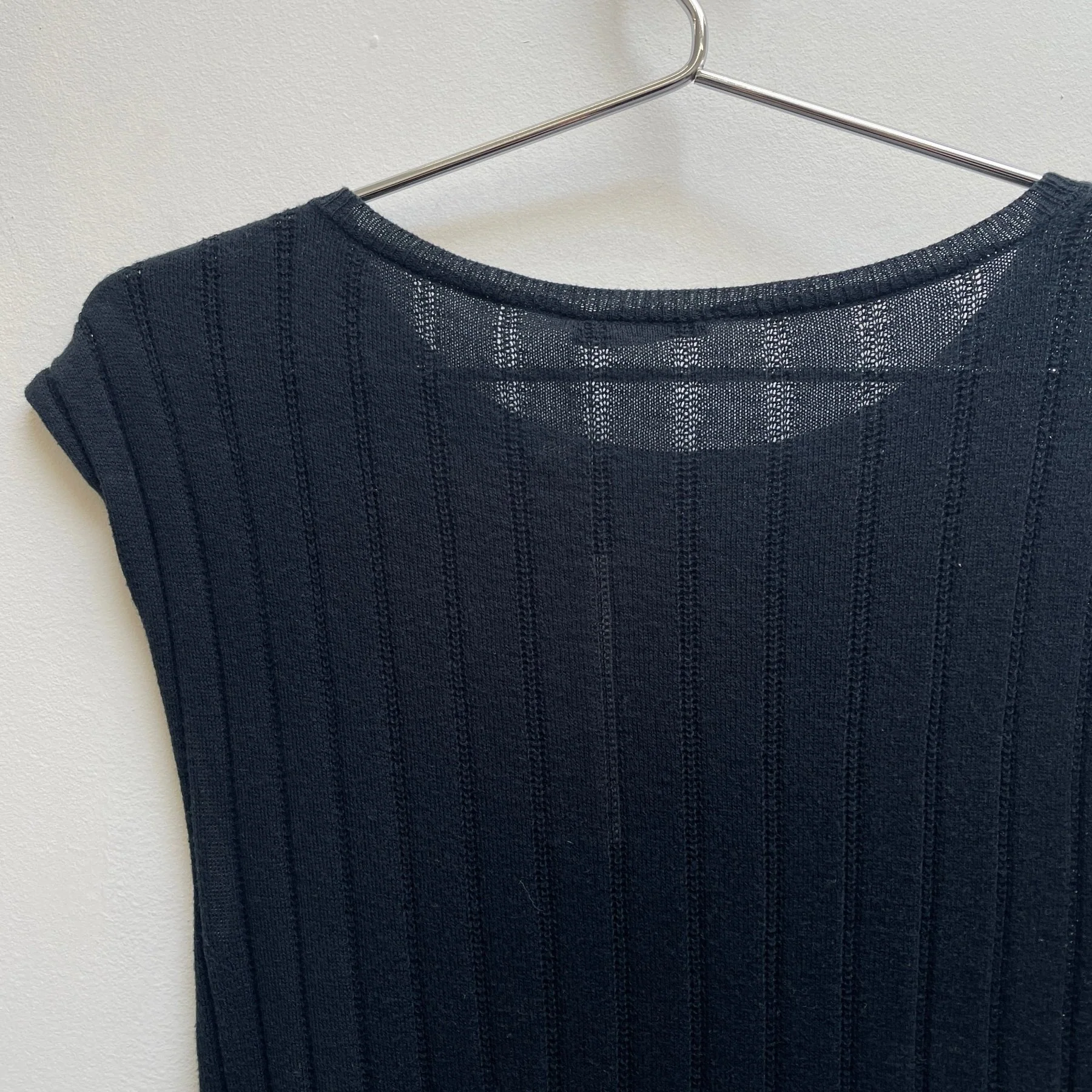 90s Ann Demeulemeester Sleeveless Ribbed Top - Image 7