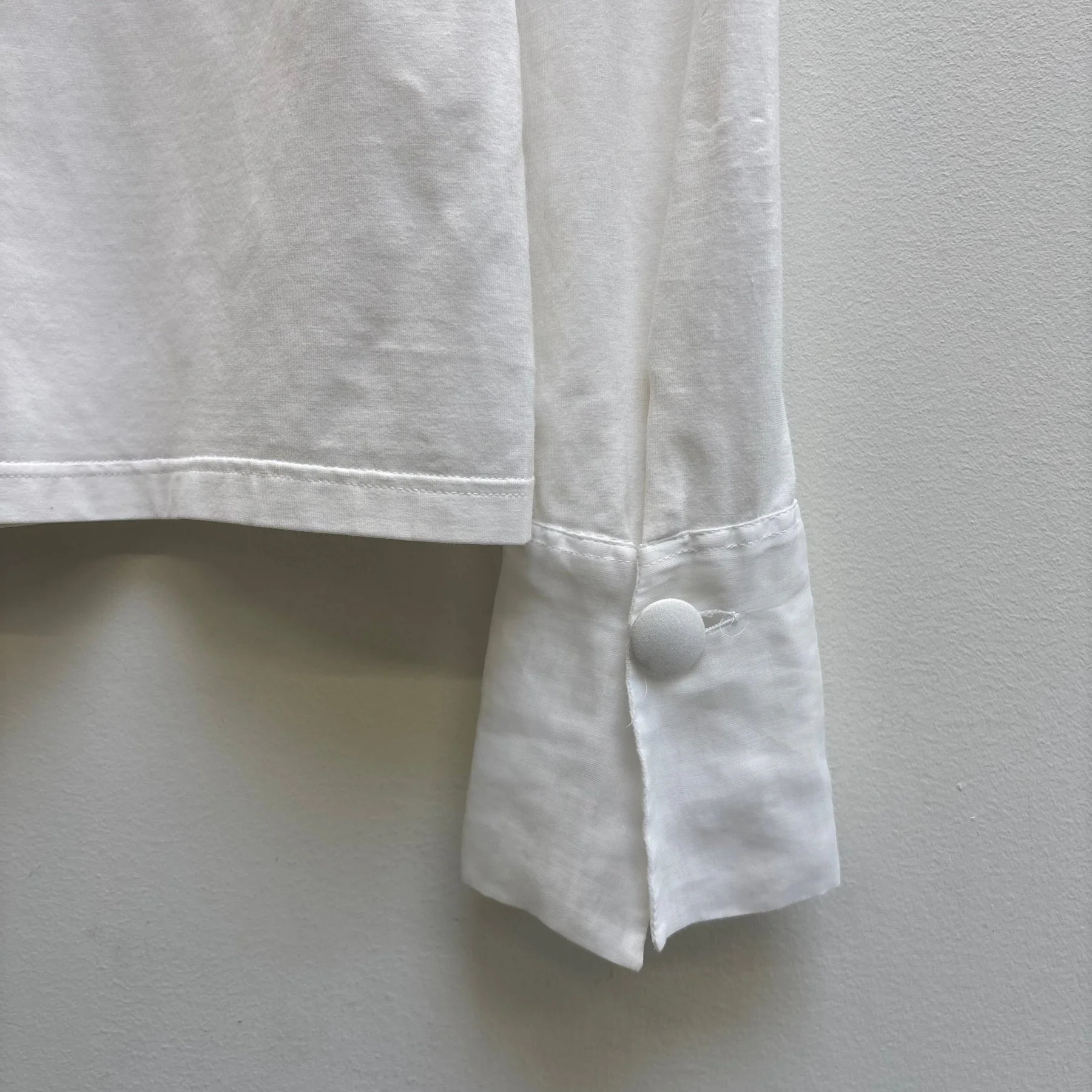 Anne Fontaine Pointed Collar Button Up Blouse - Image 7