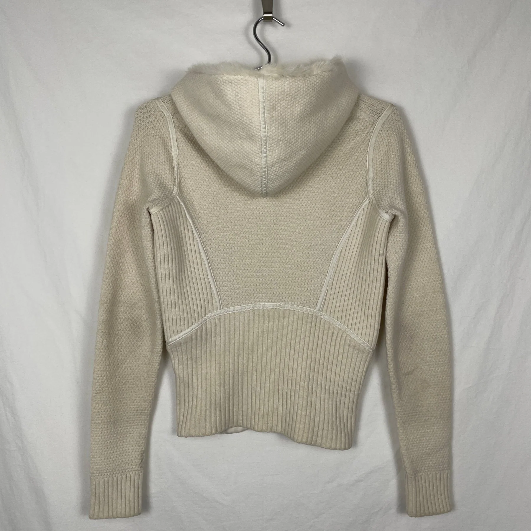00s Armani Rabbit Fur Hoodie - Image 2