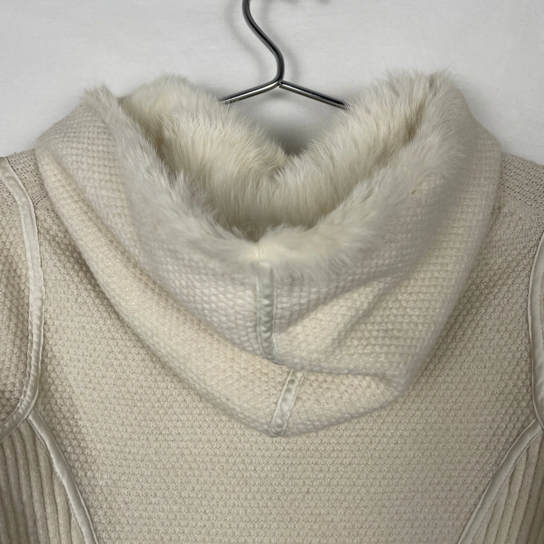 00s Armani Rabbit Fur Hoodie - Image 5