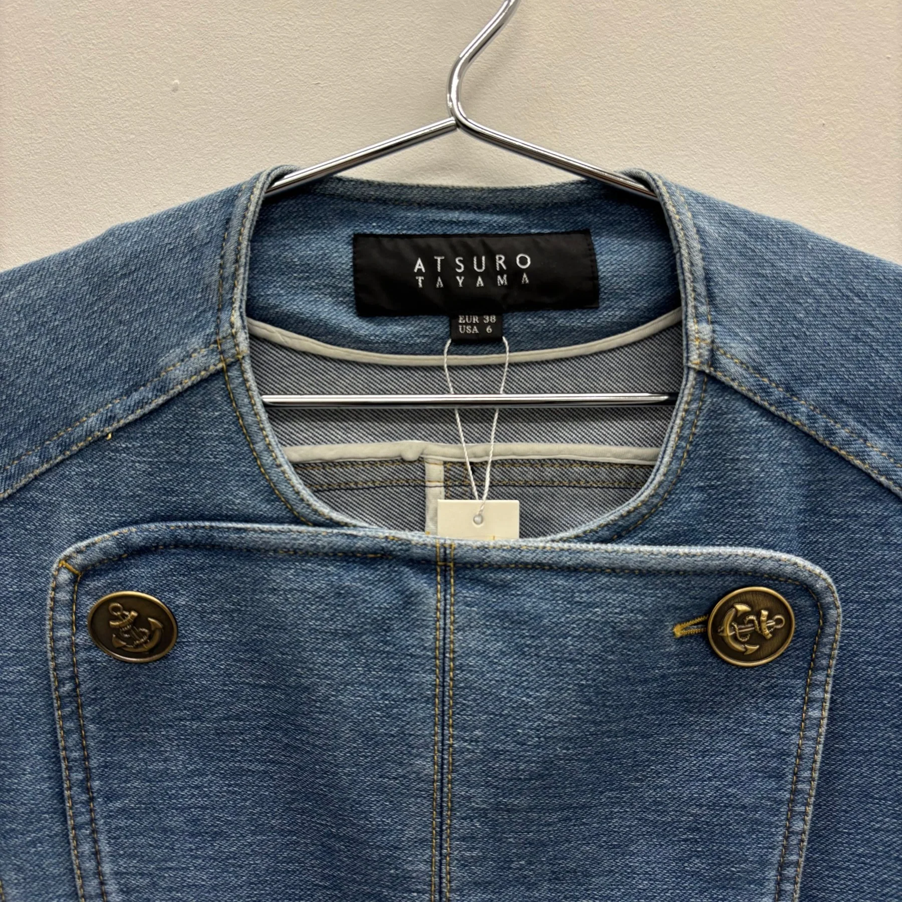 Atsuro Tayama Denim Zip Up Jacket - Image 3