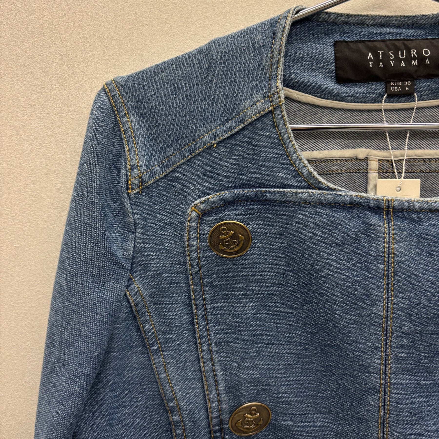 Atsuro Tayama Denim Zip Up Jacket - Image 4