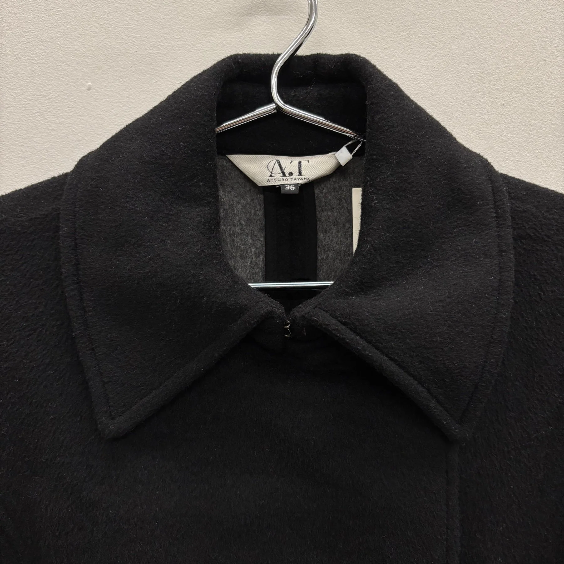 Atsuro Tayama Wool Double Breasted Peacoat - Image 3