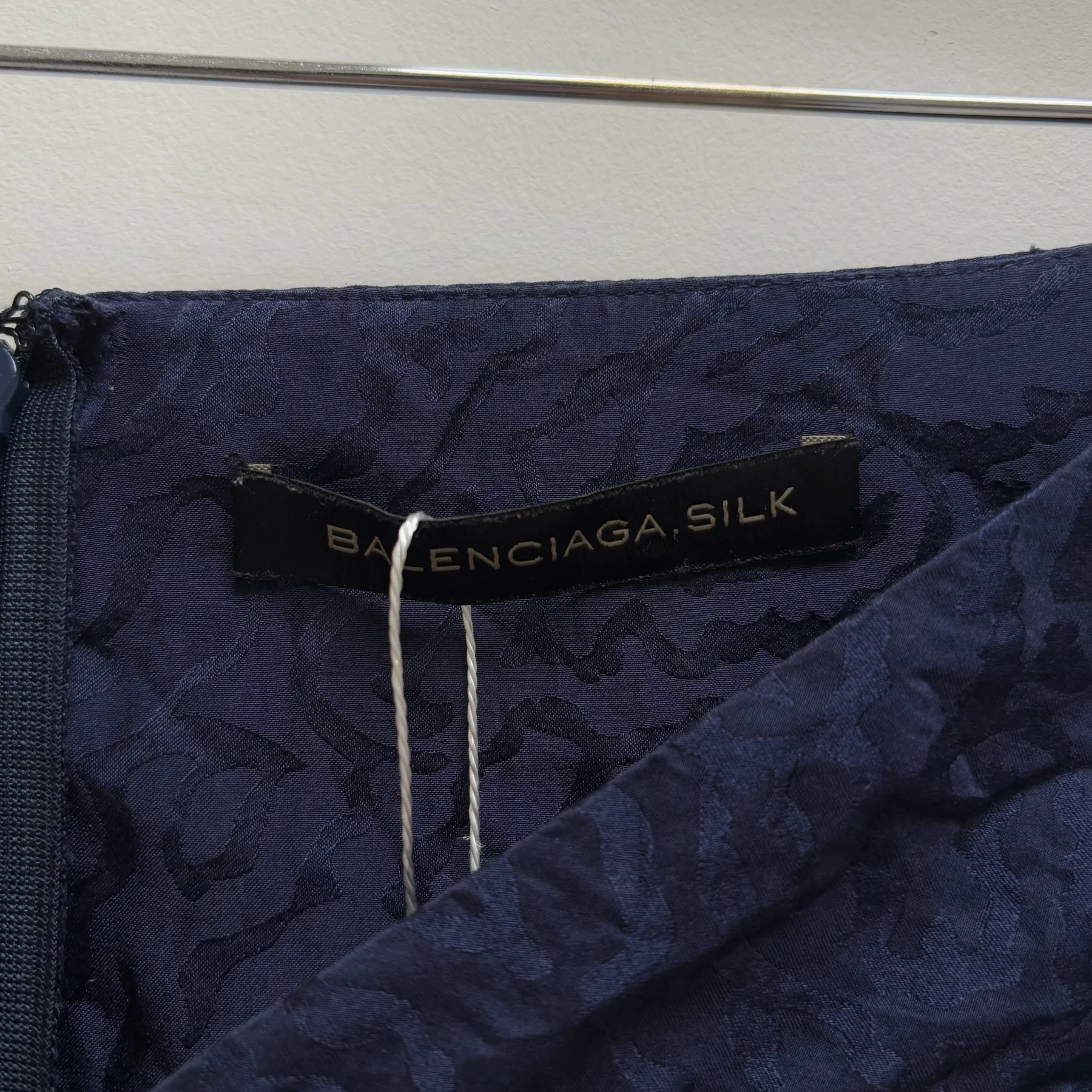 Balenciaga By Nicolas Ghesquiere Patterned Silk Skirt - Image 9