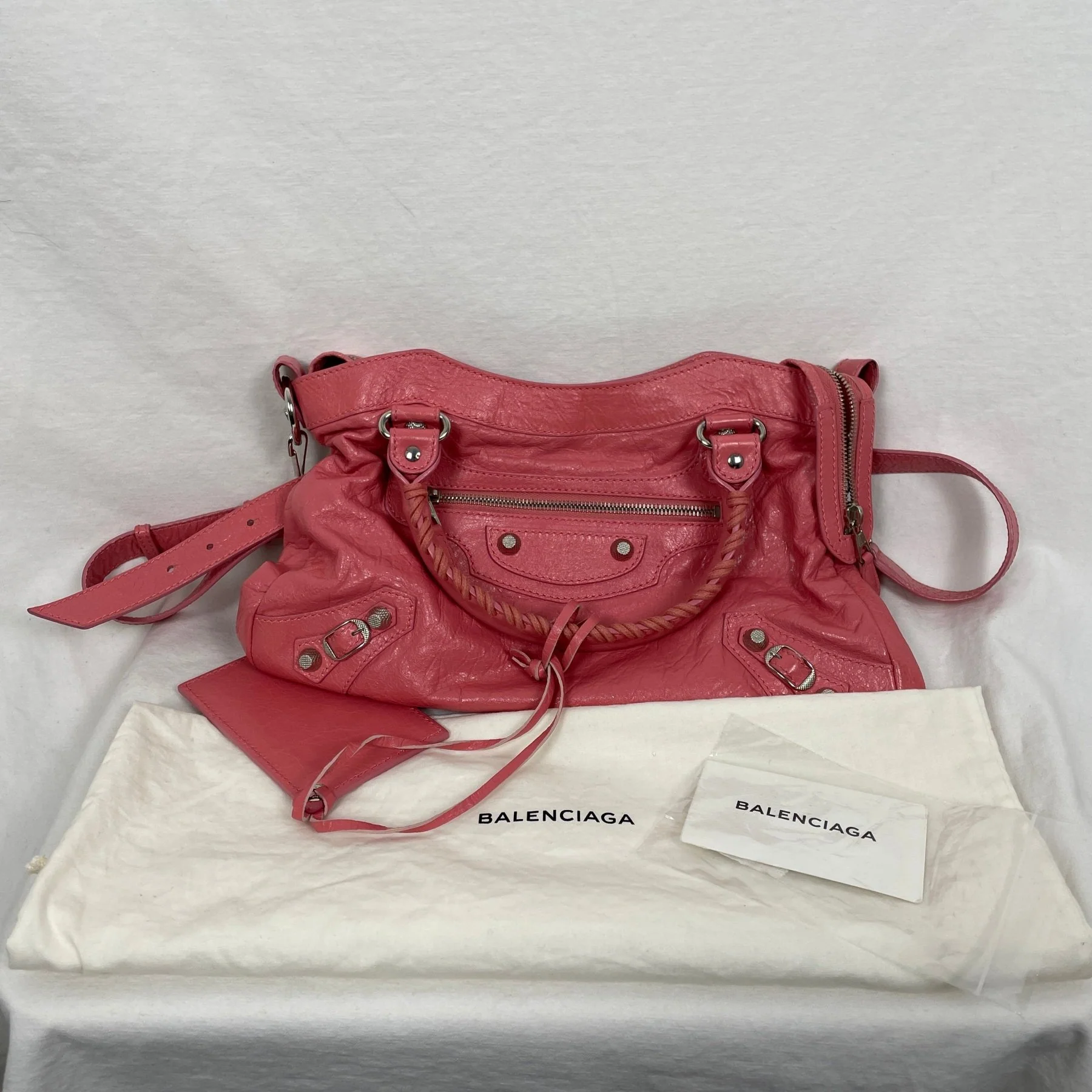 Balenciaga Bubble Gum Pink First Bag - Image 10