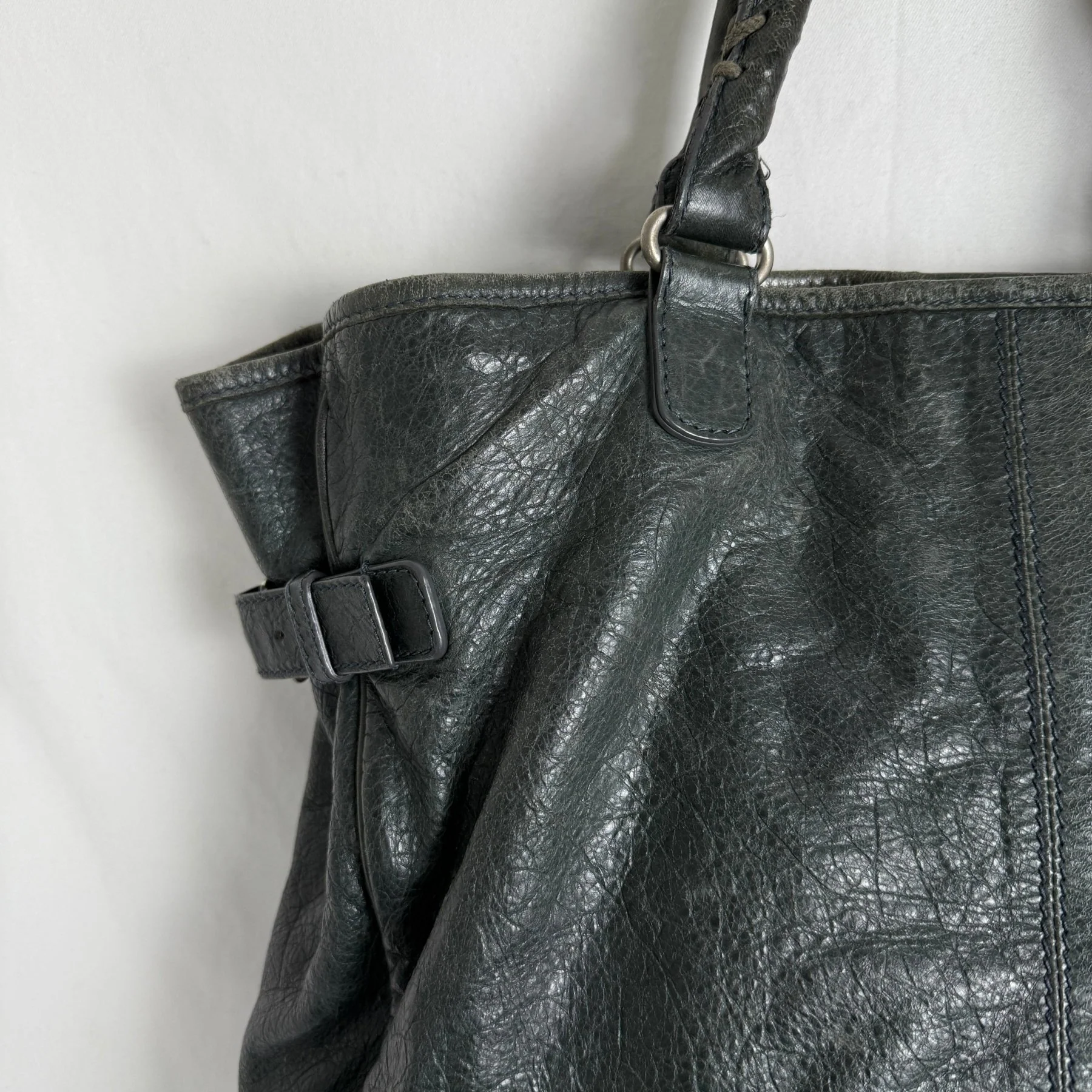 Balenciaga Hexagon Leather Tote Bag - Image 5