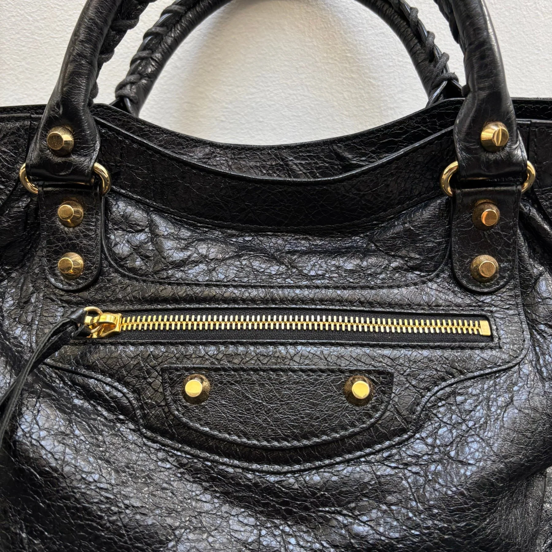 Balenciaga Velo Motocross Leather Handbag - Image 5