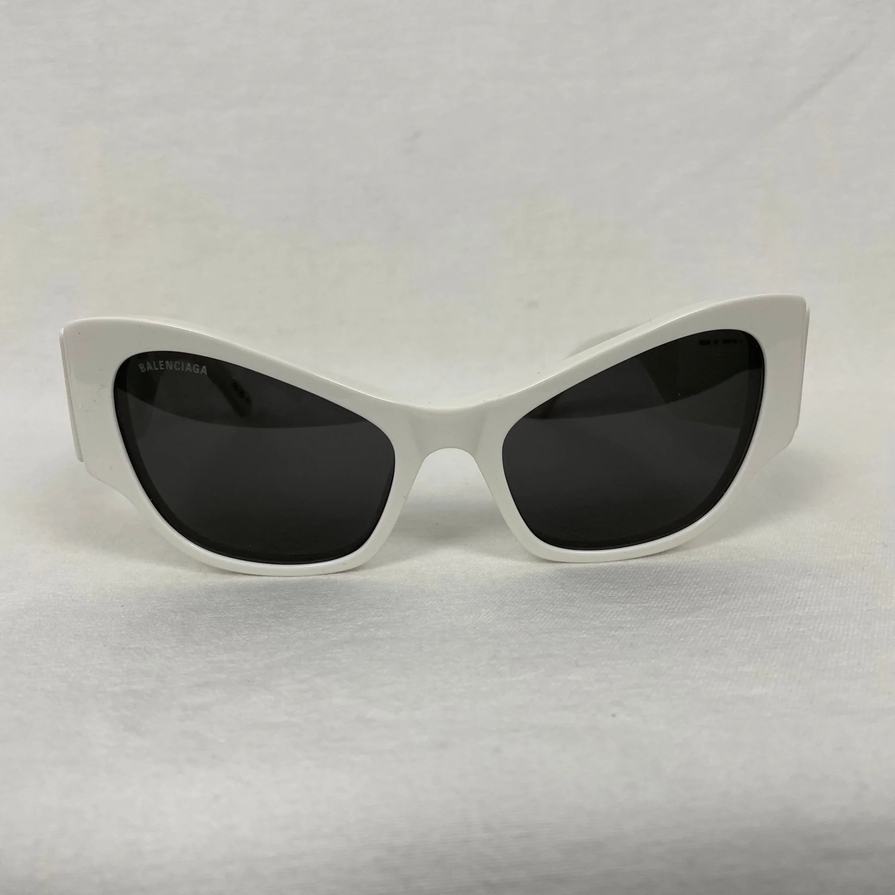 Balenciaga White Alien Sunglasses - Image 2