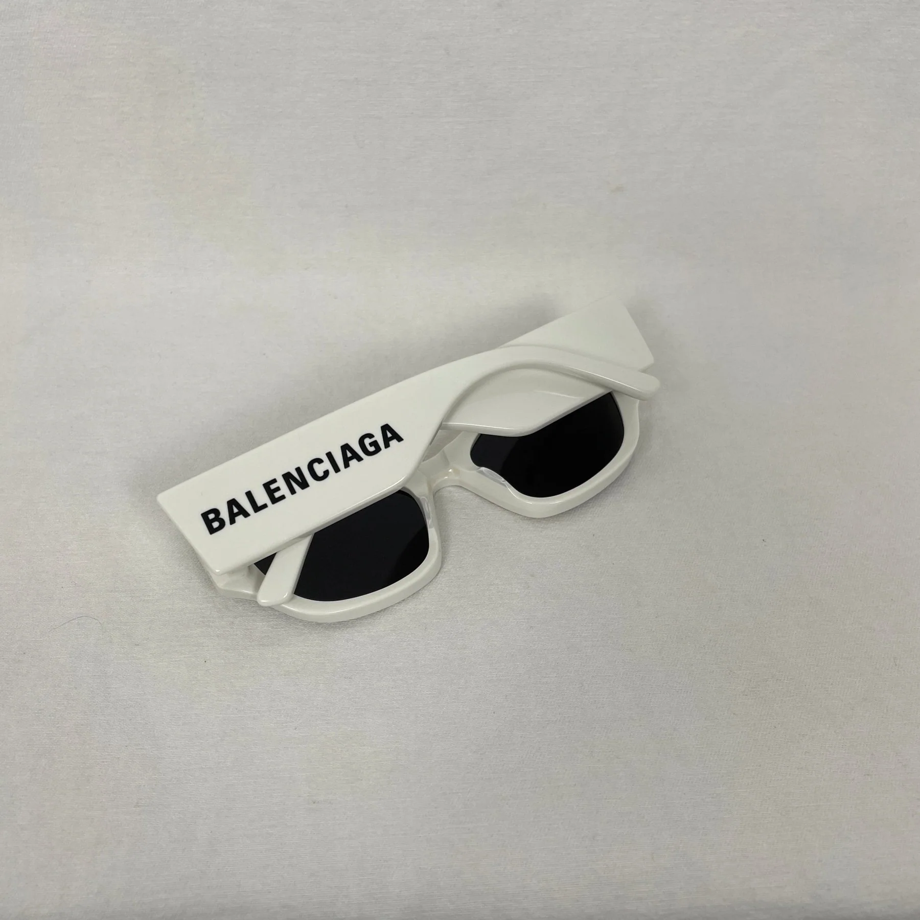 Balenciaga White Alien Sunglasses - Image 6
