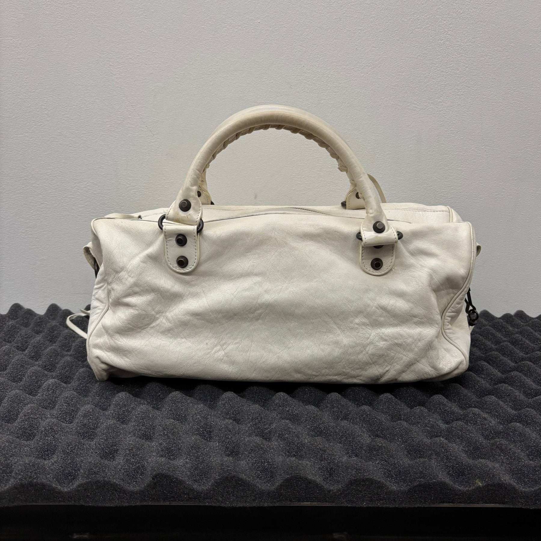 Balenciaga White Twiggy Leather Bag - Image 2