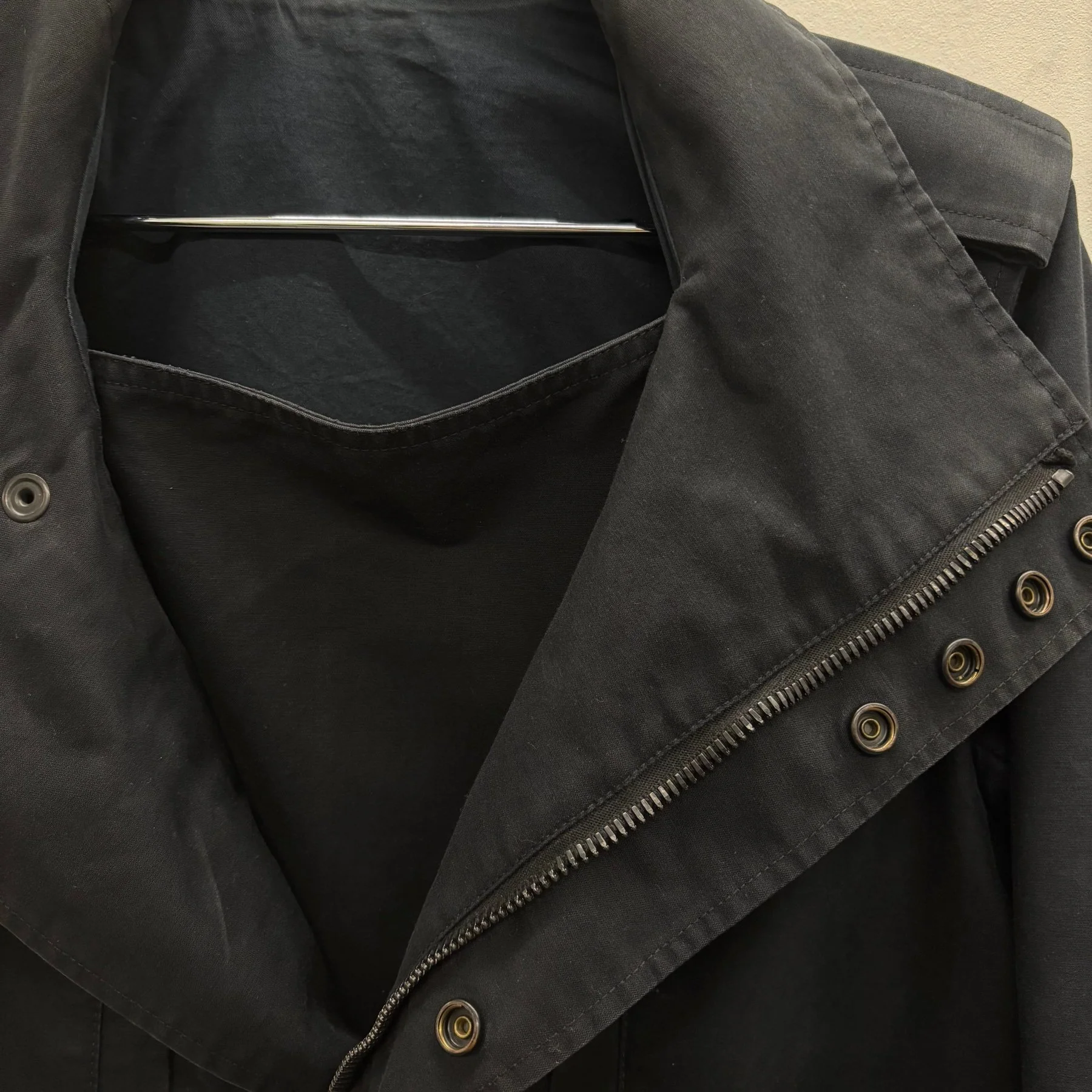 Balmain Biker Parka High Collar Jacket - Image 10