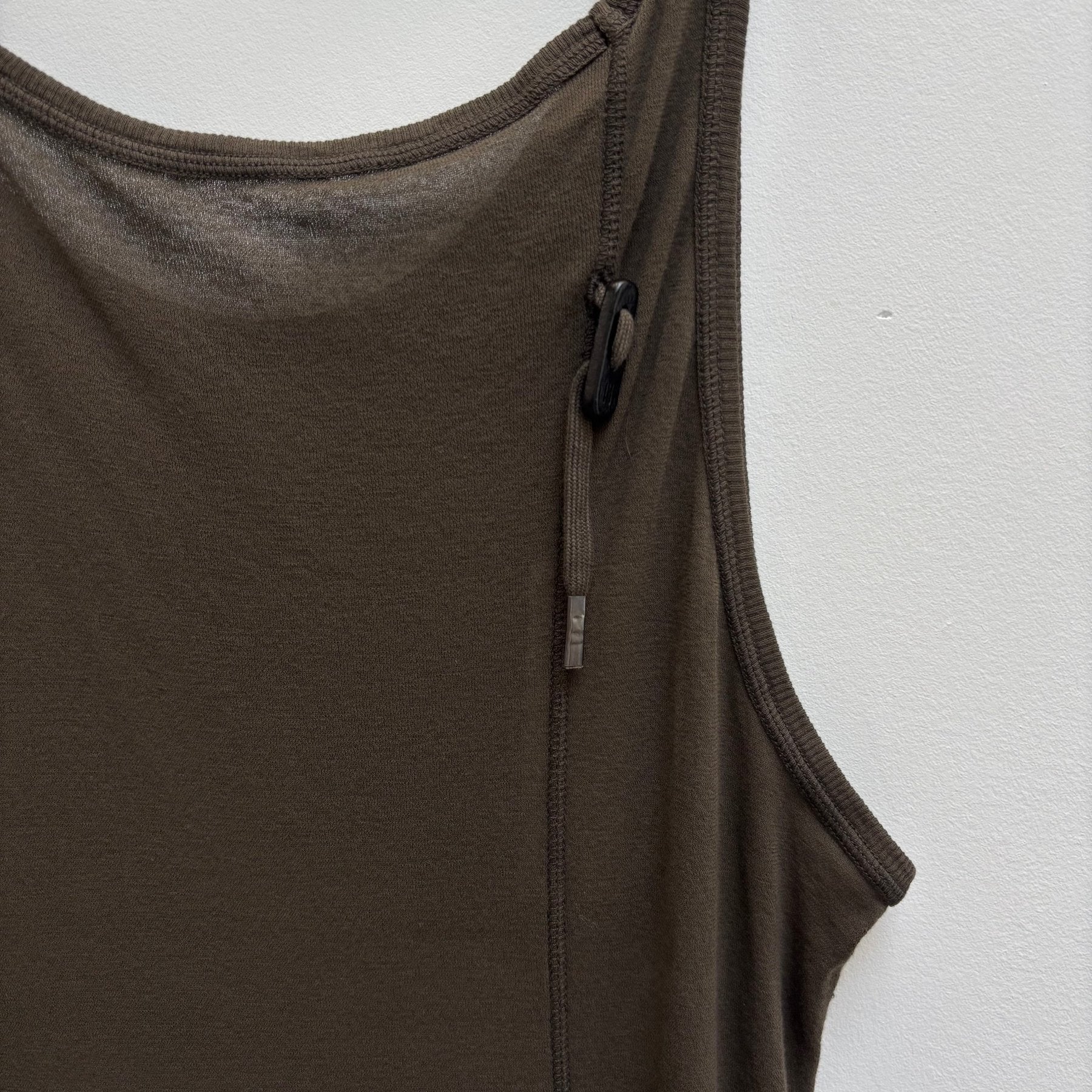 Boris Bidjan Saberi Military Green Tank Top - Image 5