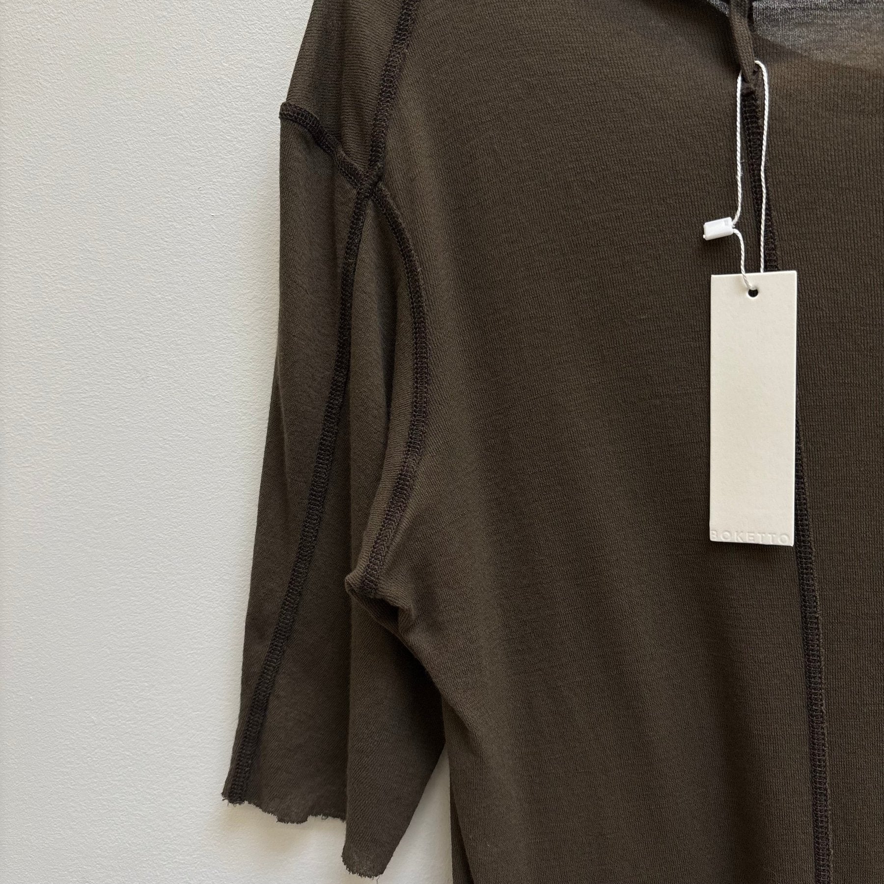 Boris Bidjan Saberi Military Green Tee - Image 7