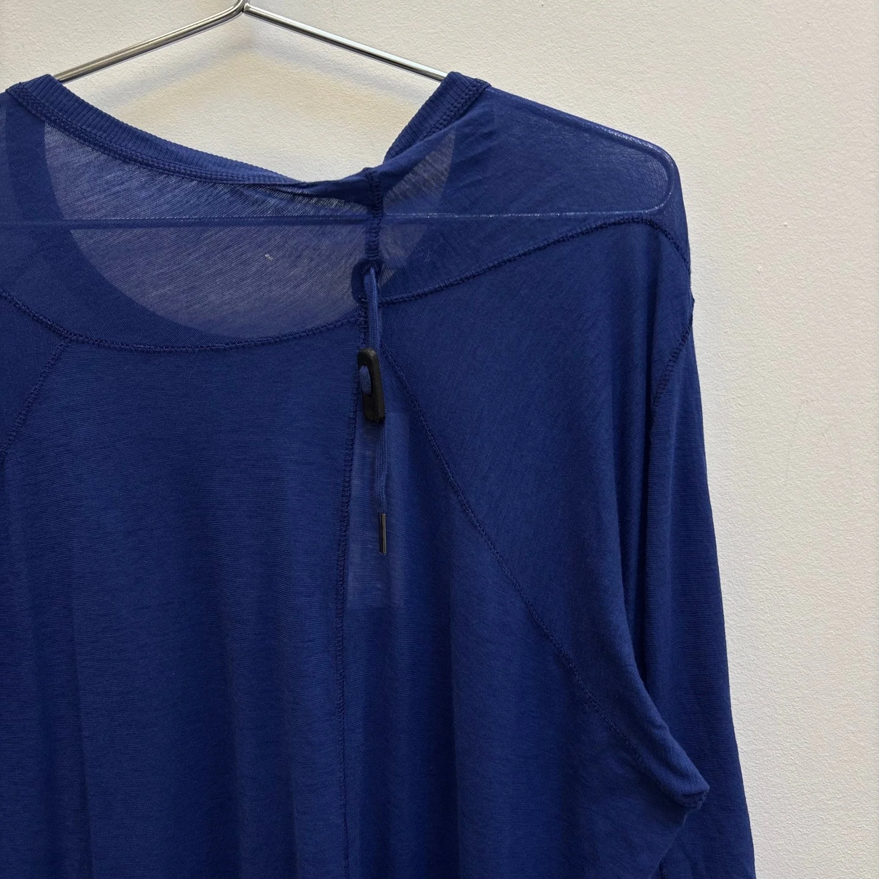 Boris Bidjan Saberi Nuclear Blue Cross Seam Tee - Image 5