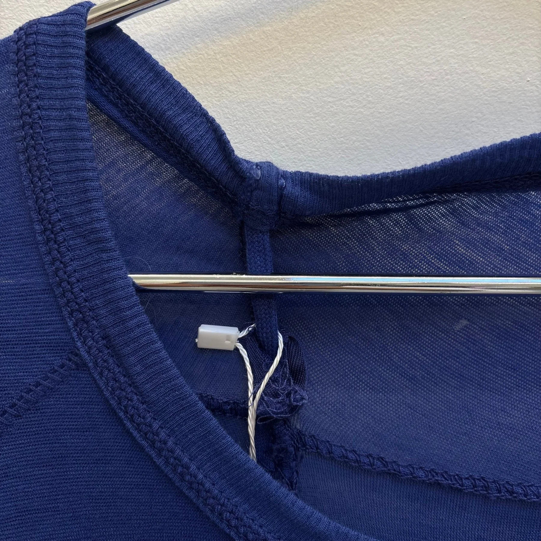 Boris Bidjan Saberi Nuclear Blue Cross Seam Tee - Image 7
