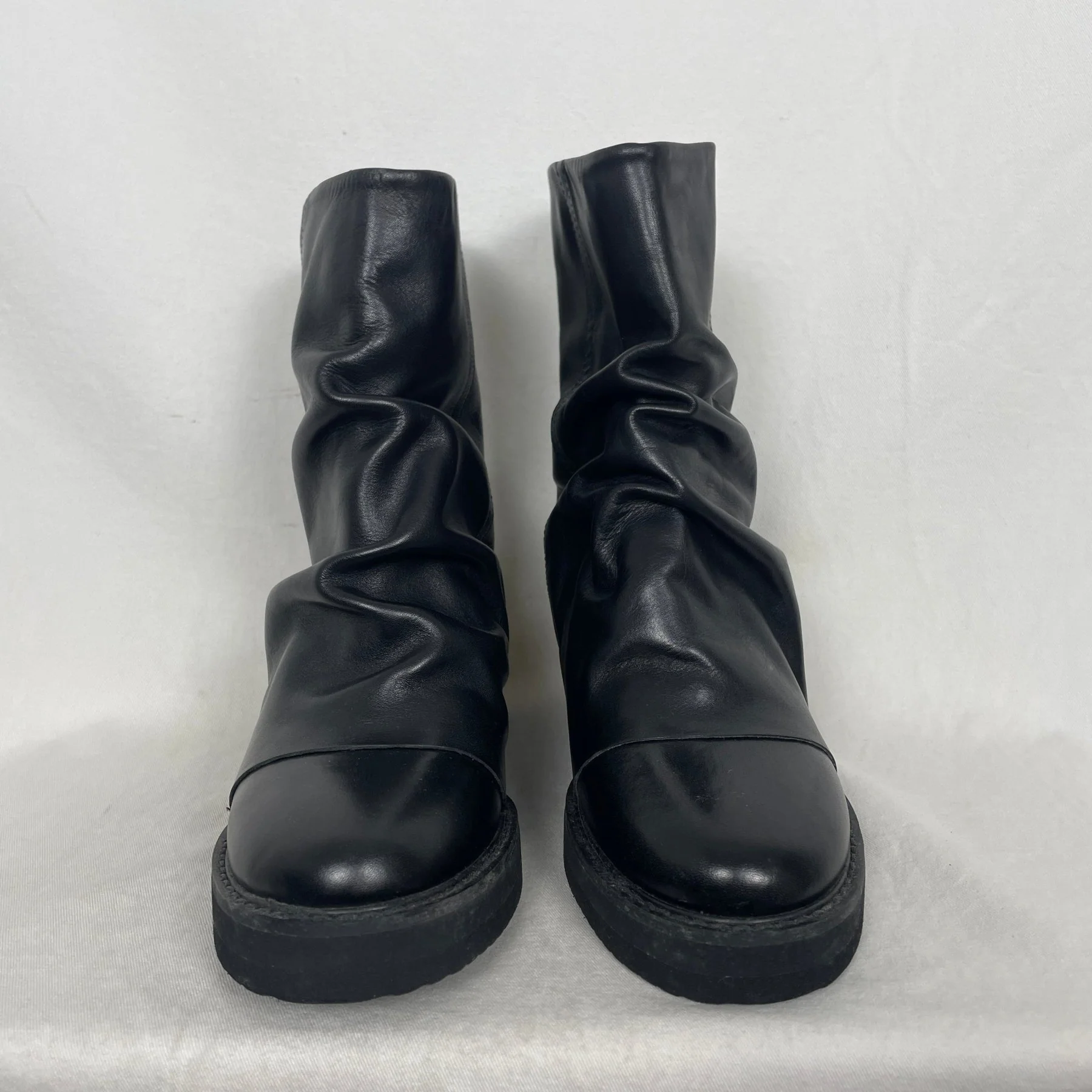 Cabane de Zucca Slouch Wedge Heeled Boots - Image 3