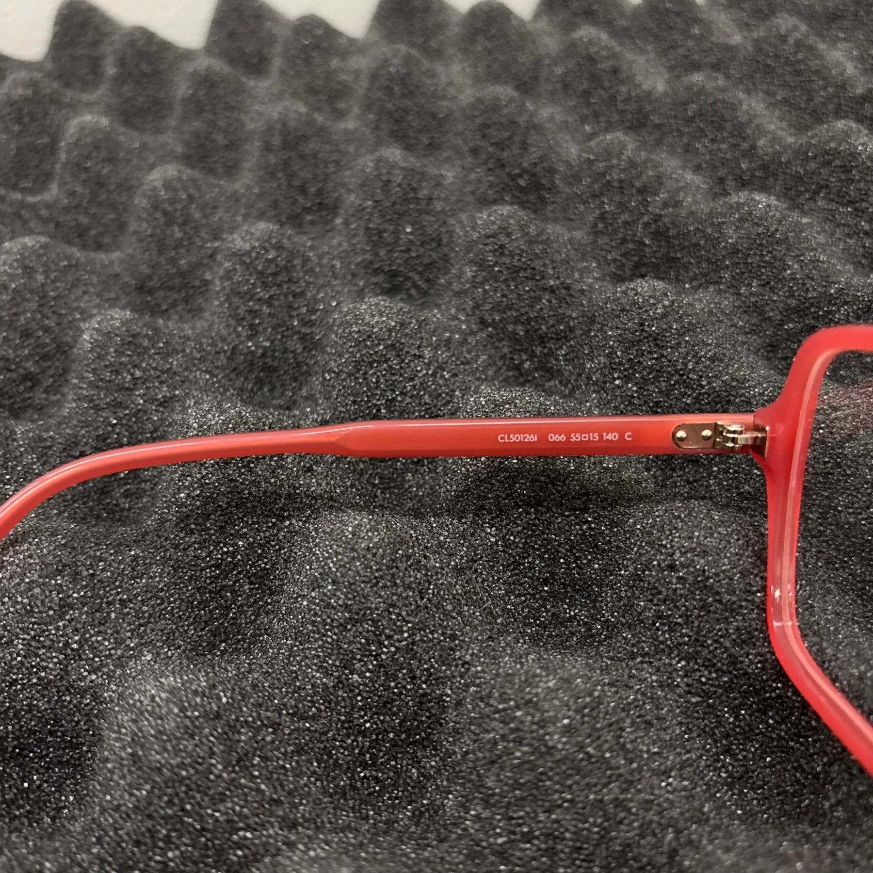 Celine Coral Square Frame Reading Glasses - Image 6