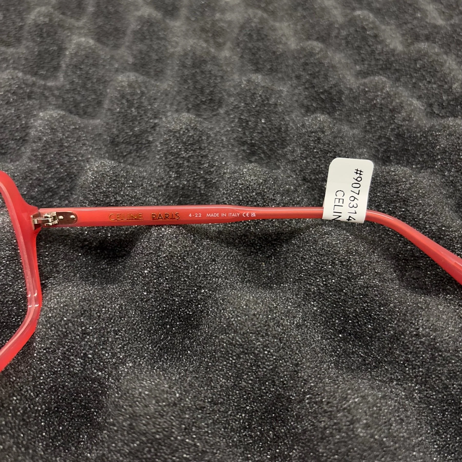 Celine Coral Square Frame Reading Glasses - Image 7