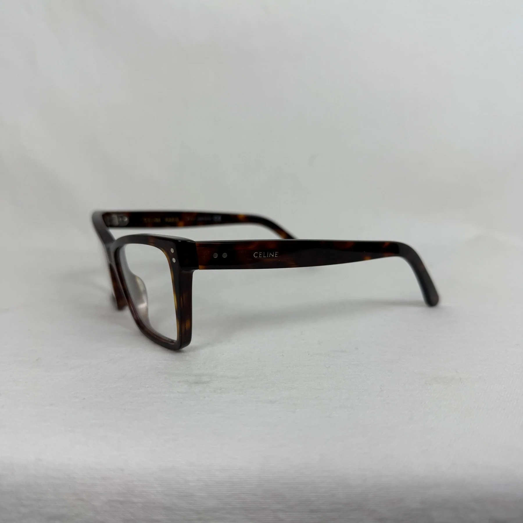 Celine Dark Havana Tortoise Glasses - Image 4
