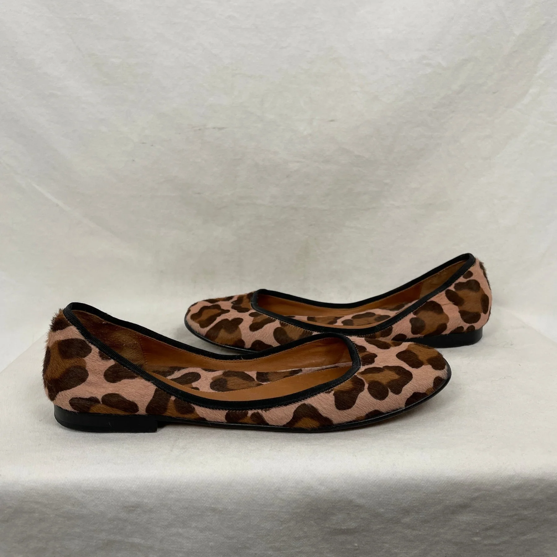Celine Leopard Print Pony Hair Flats - Image 5