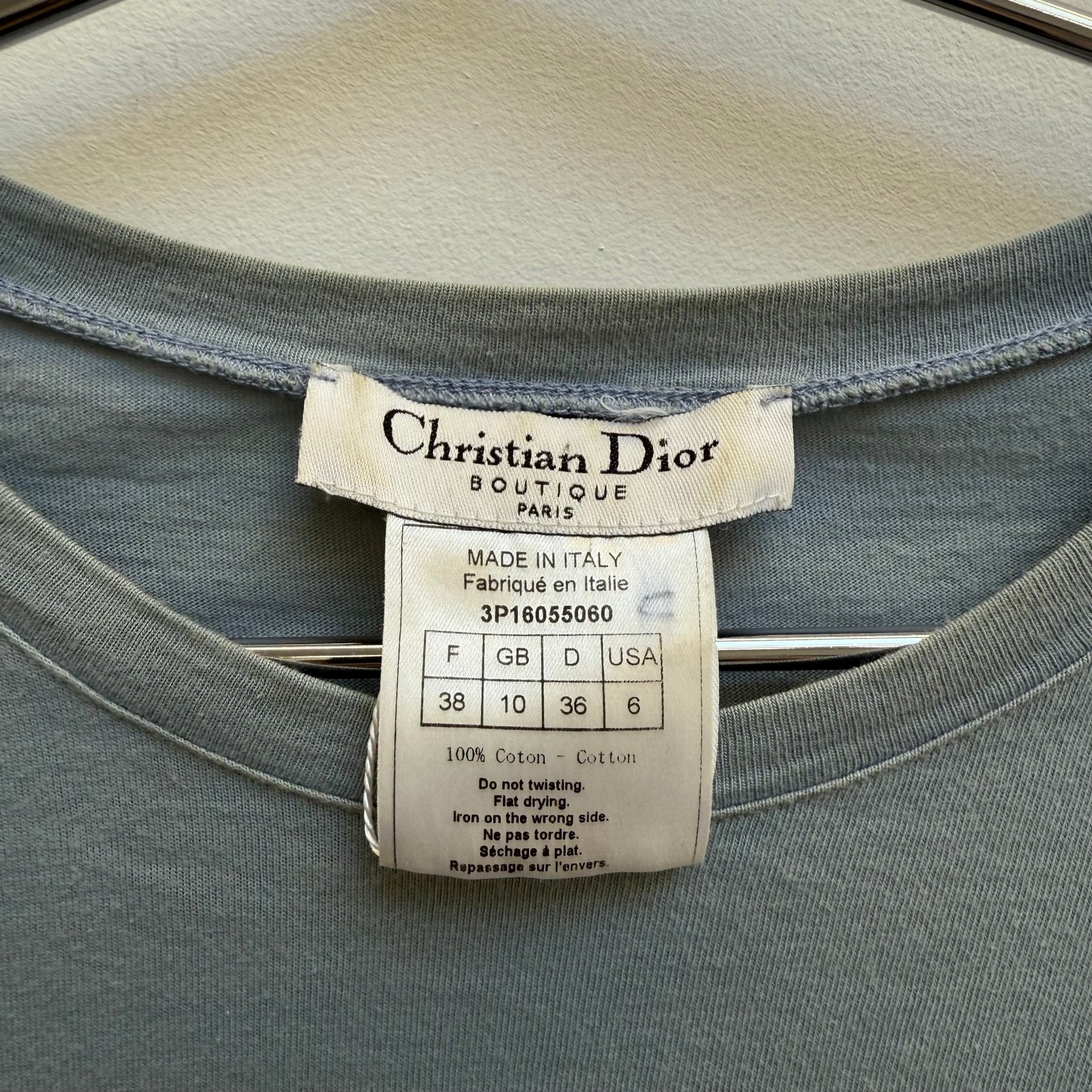 Christian Dior Lace Up Short Sleeve Top - Image 7