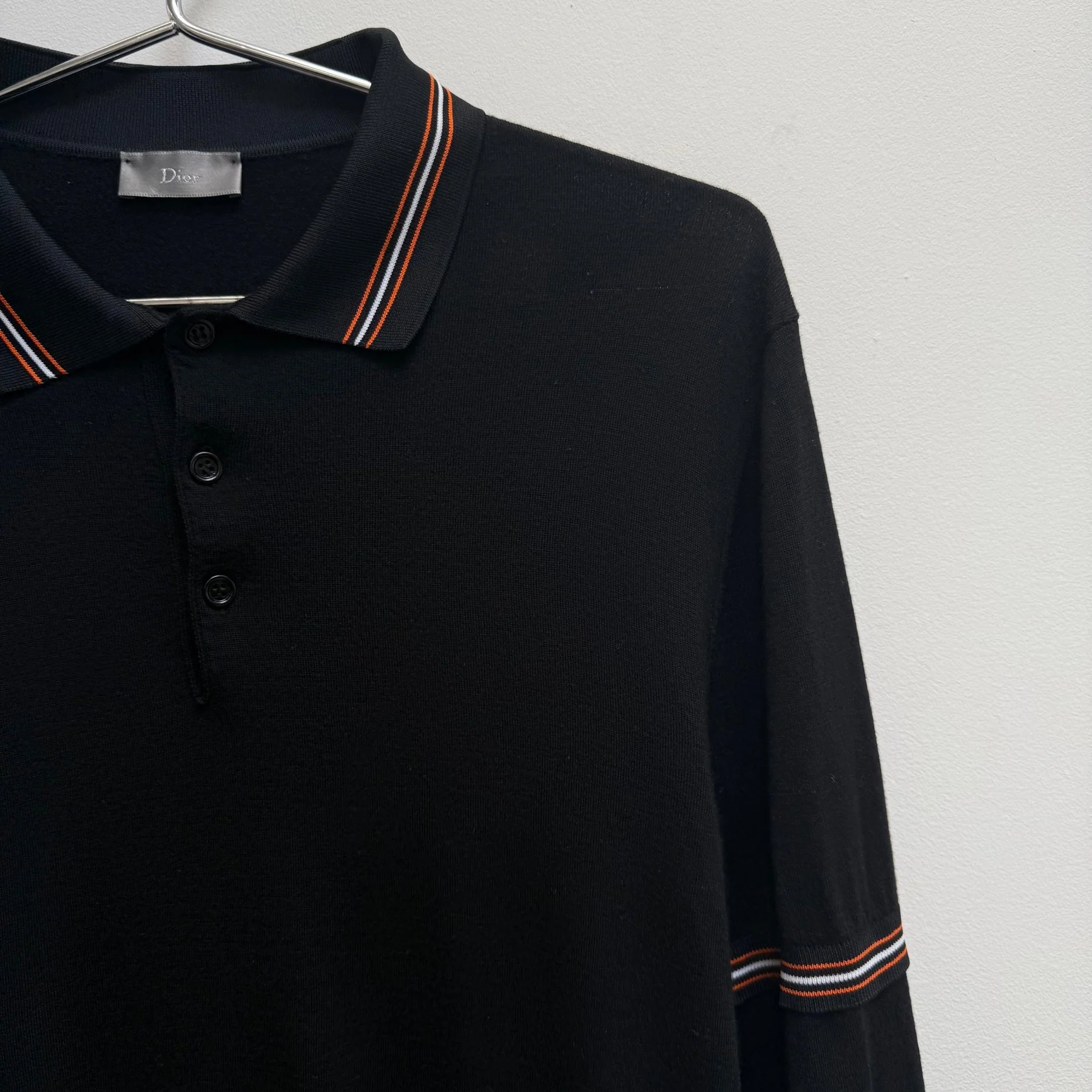 Christian Dior by Hedi Slimane Layered Polo Long Sleeve Tee - Image 3