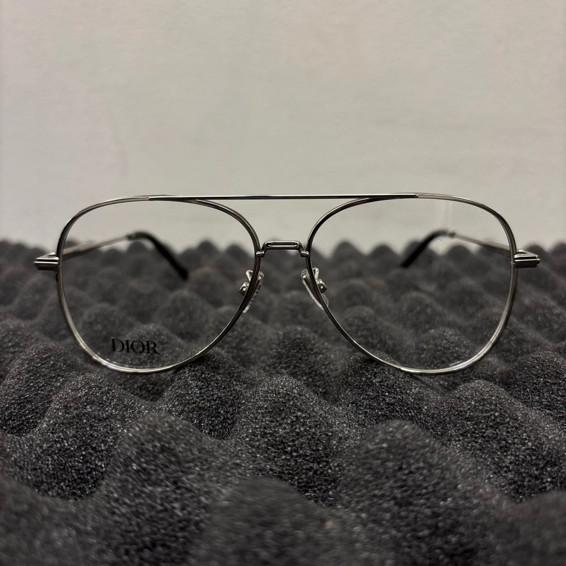 Christian Dior Silver Aviator Optical Glasses - Image 4