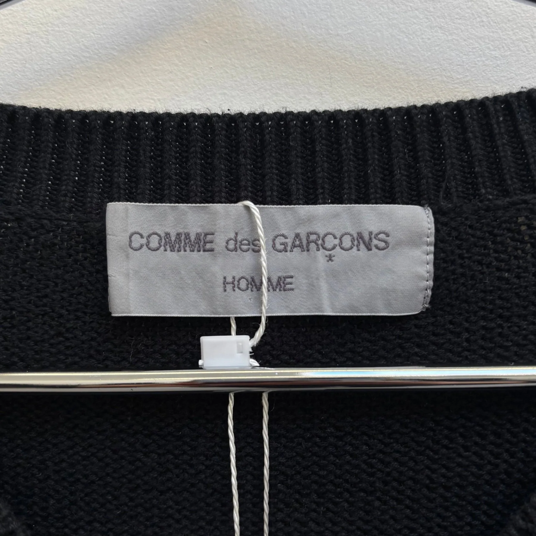 Comme Des Garçons V Neck Knit Sweater - Image 9