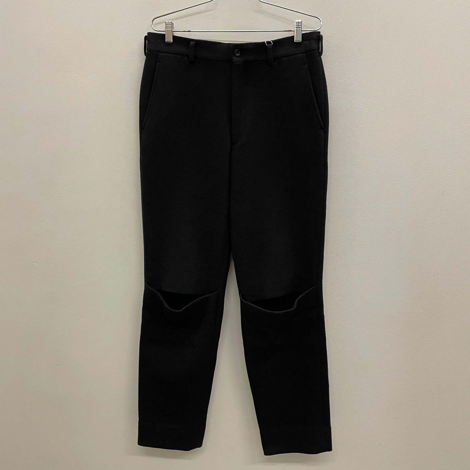 Commes Des Garçons Knee Cutout Trousers