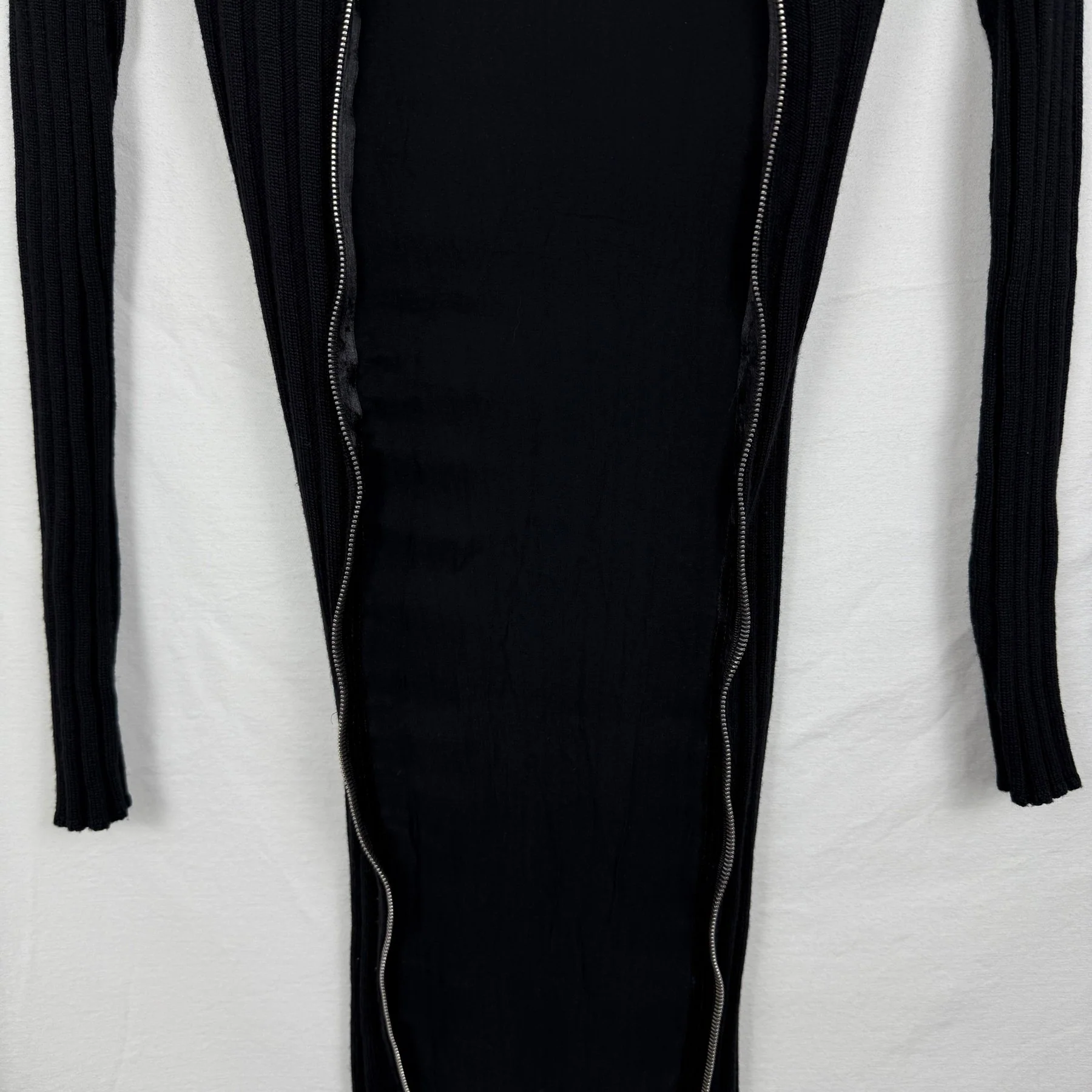 Costume National Rib Knit Zip Dress - Image 7