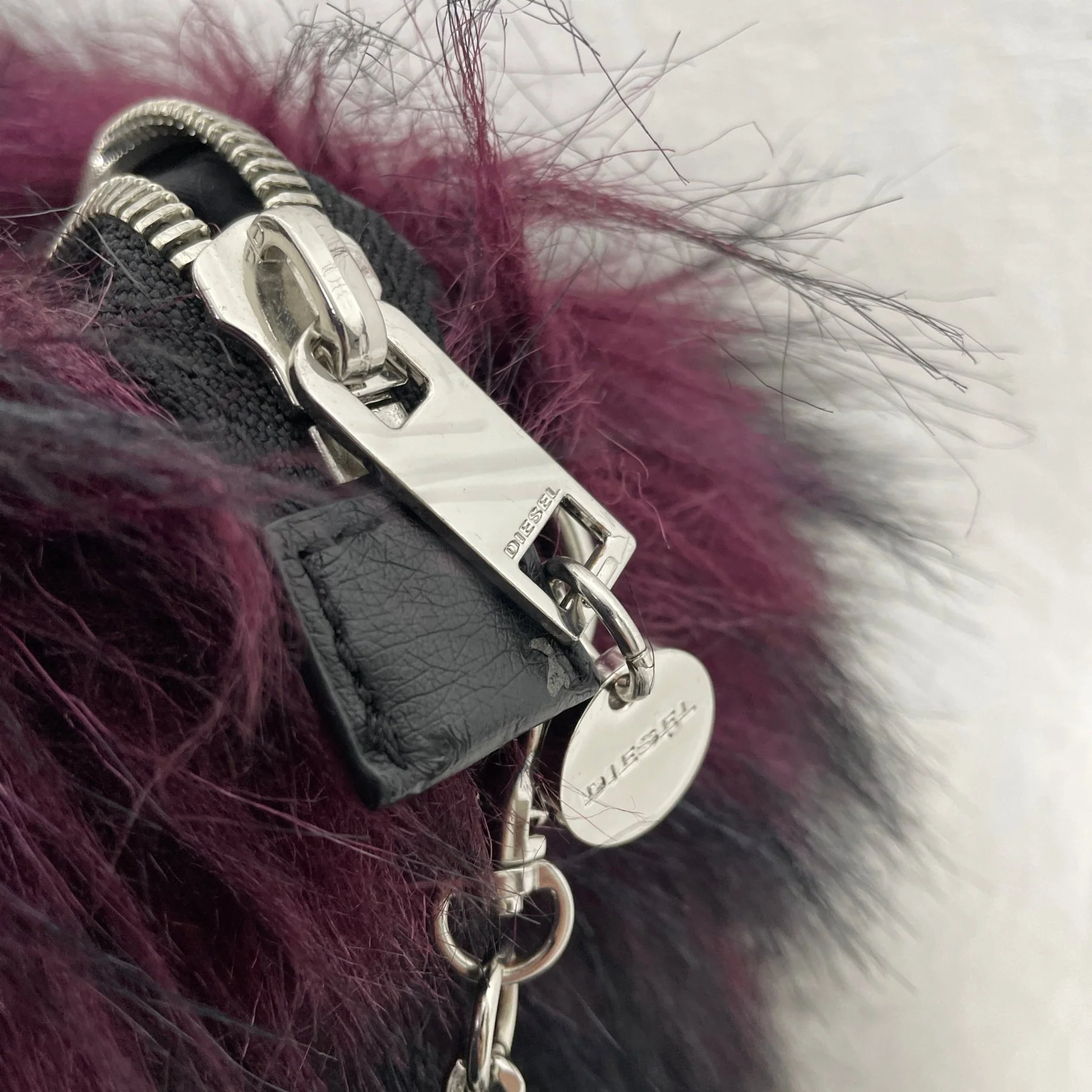 Diesel Faux Fur Bag - Image 6