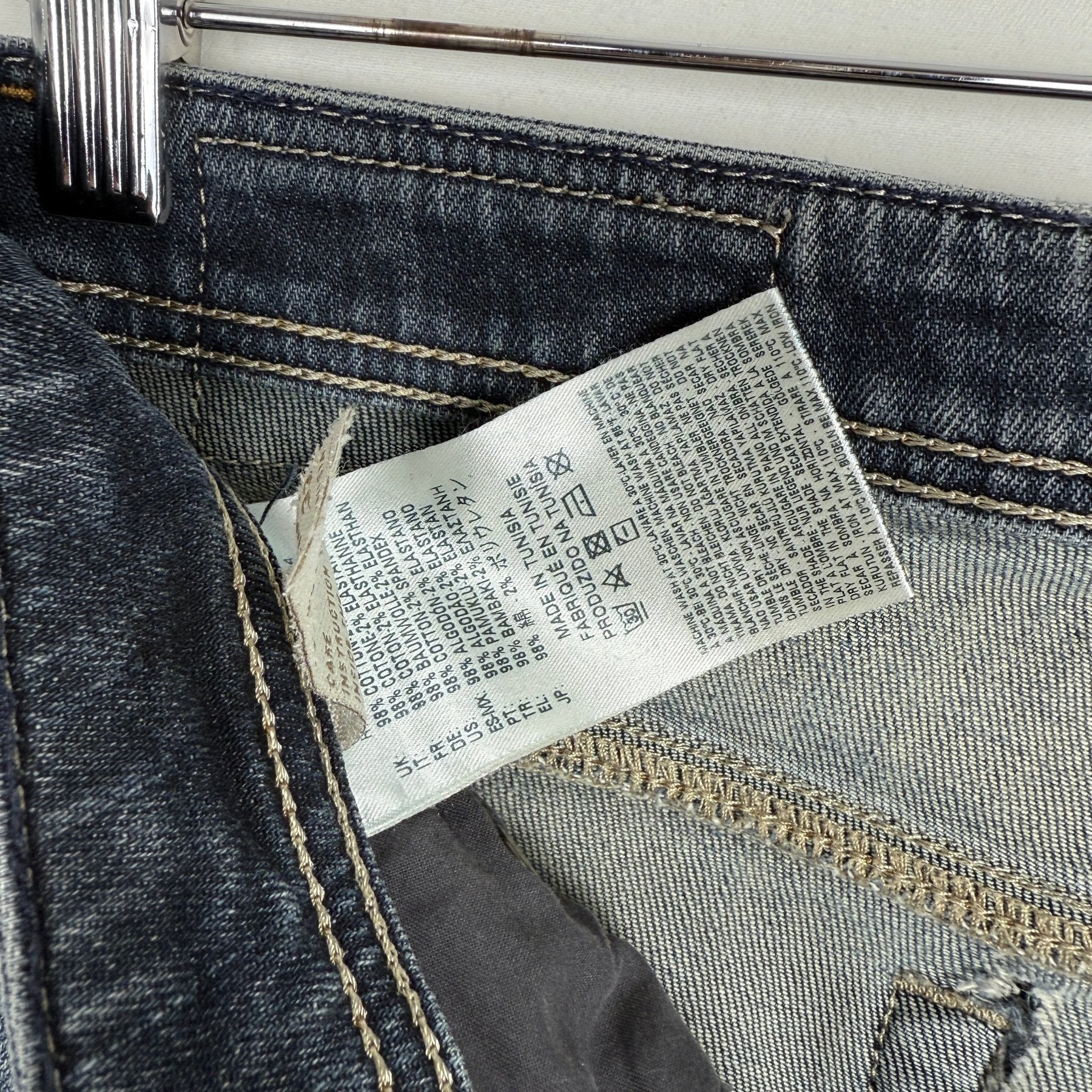 Diesel Industries Faded Indigo Straight Leg Jeans - Image 11