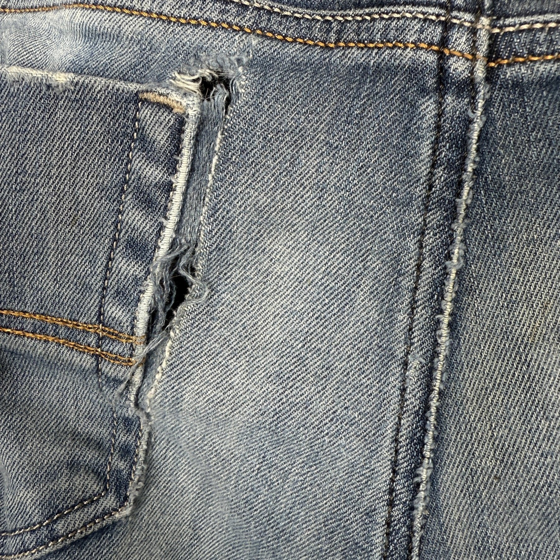 Diesel Industries Faded Indigo Straight Leg Jeans - Image 7
