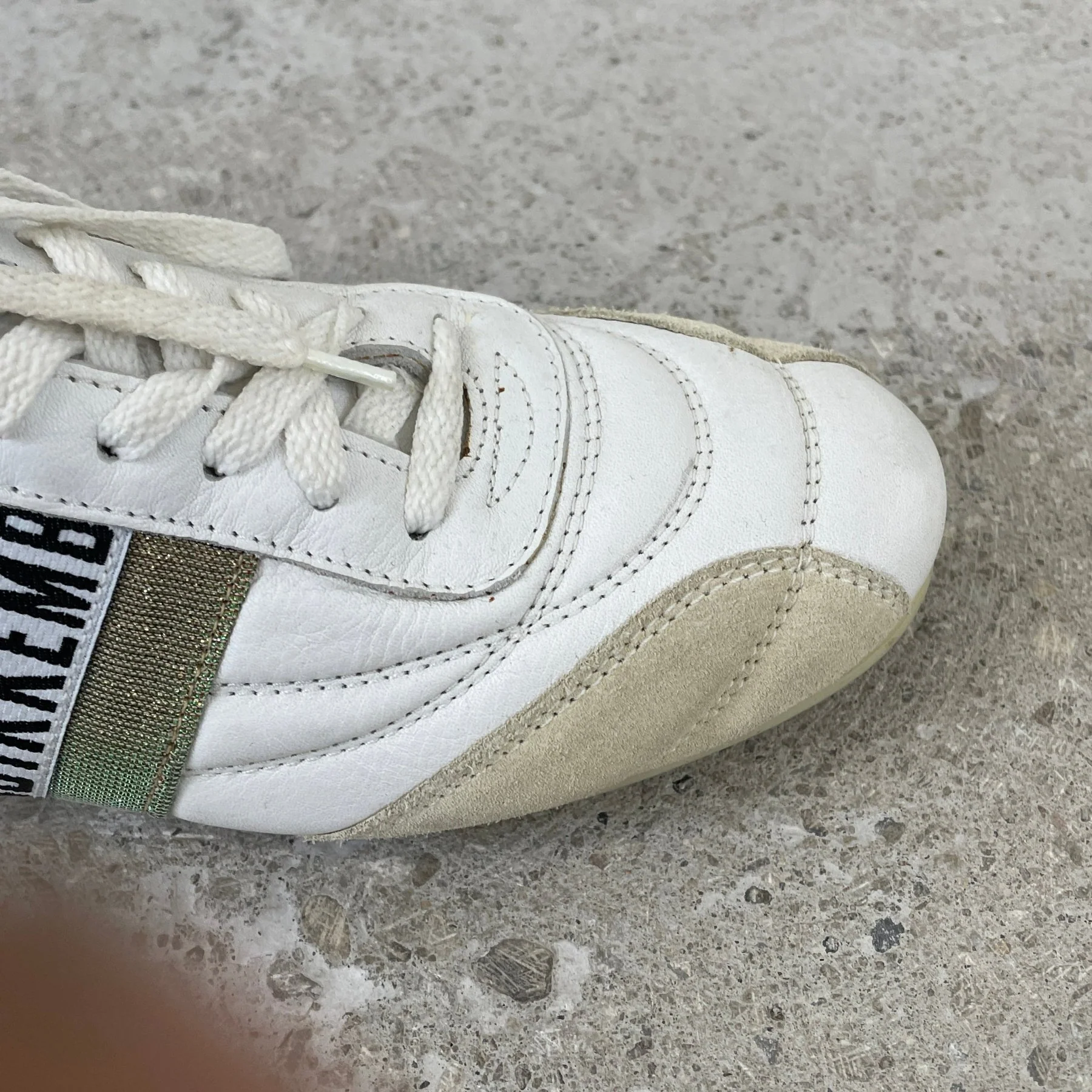 Dirk Bikkembergs White Leather Trainers - Image 5