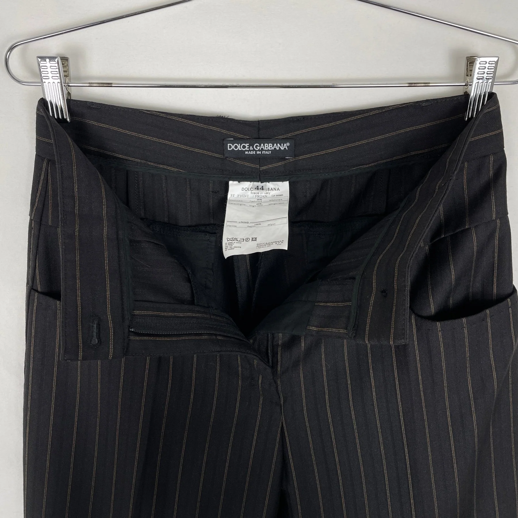 Dolce & Gabanna Pinstripe Trousers - Image 8