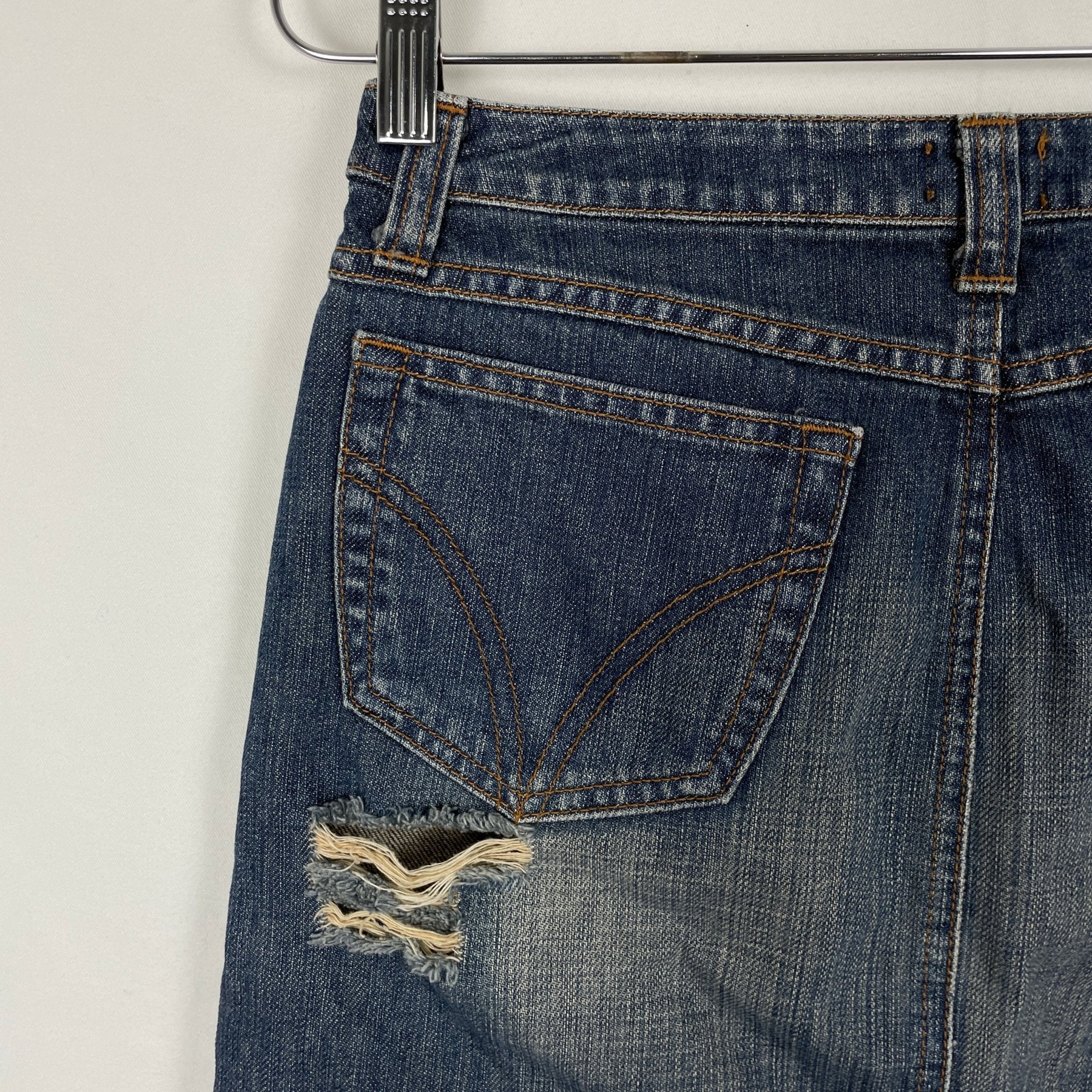 Dolce & Gabbana Distressed Midi Skirt - Image 8