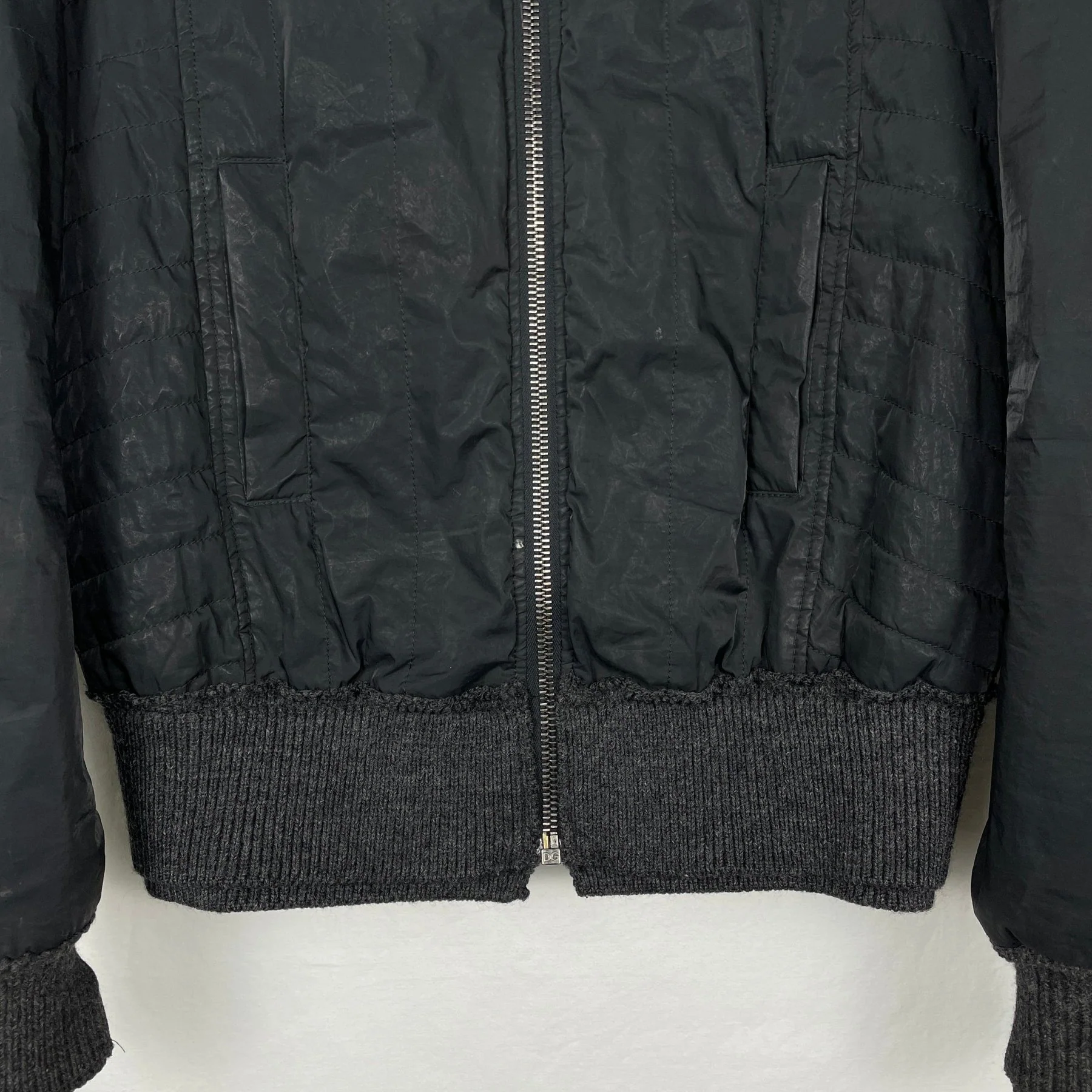00s Dolce & Gabbana Quilted Zip Jacket - Image 4