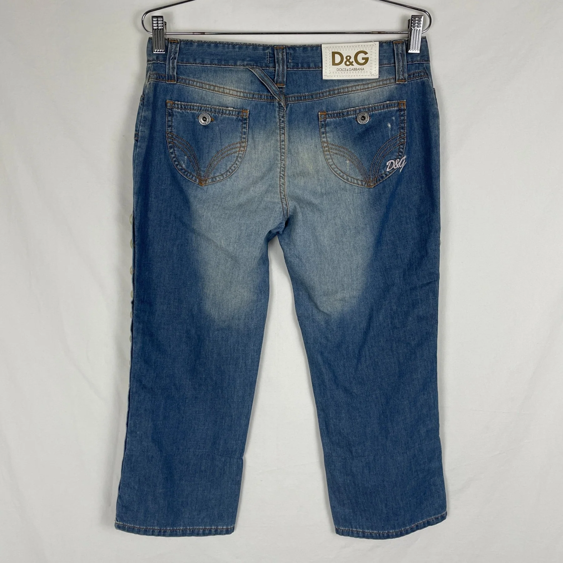 Dolce & Gabbana Side Button Capris - Image 3