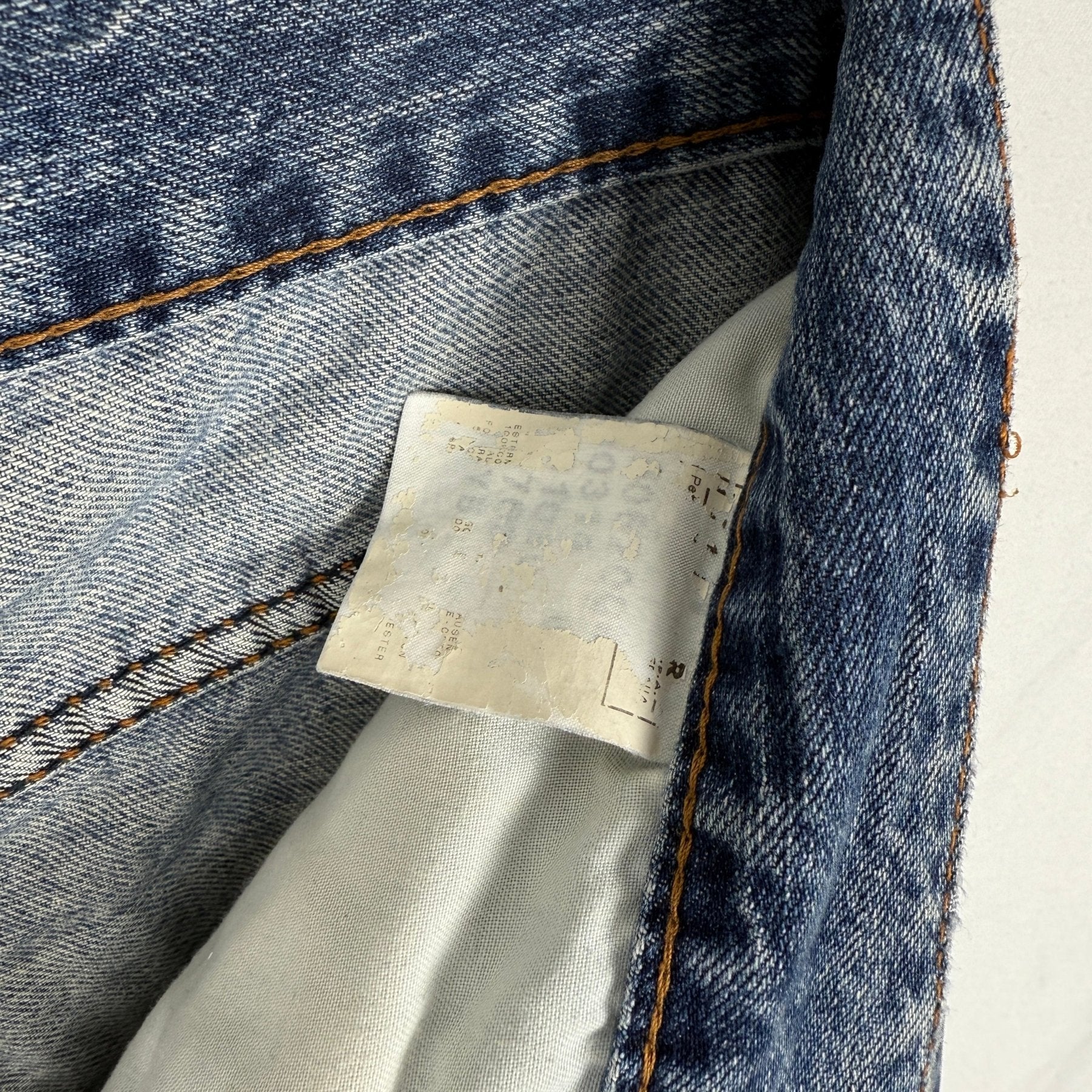 00s Dolce&Gabbana Waistband Logo Twill Tape Jeans - Image 9
