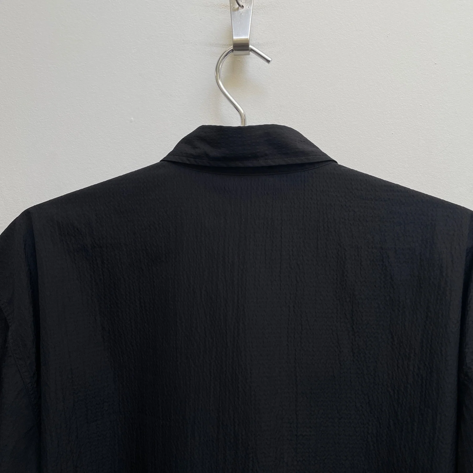 Dries Van Noten Crinkled Short Sleeve Dress Shirt - Image 6