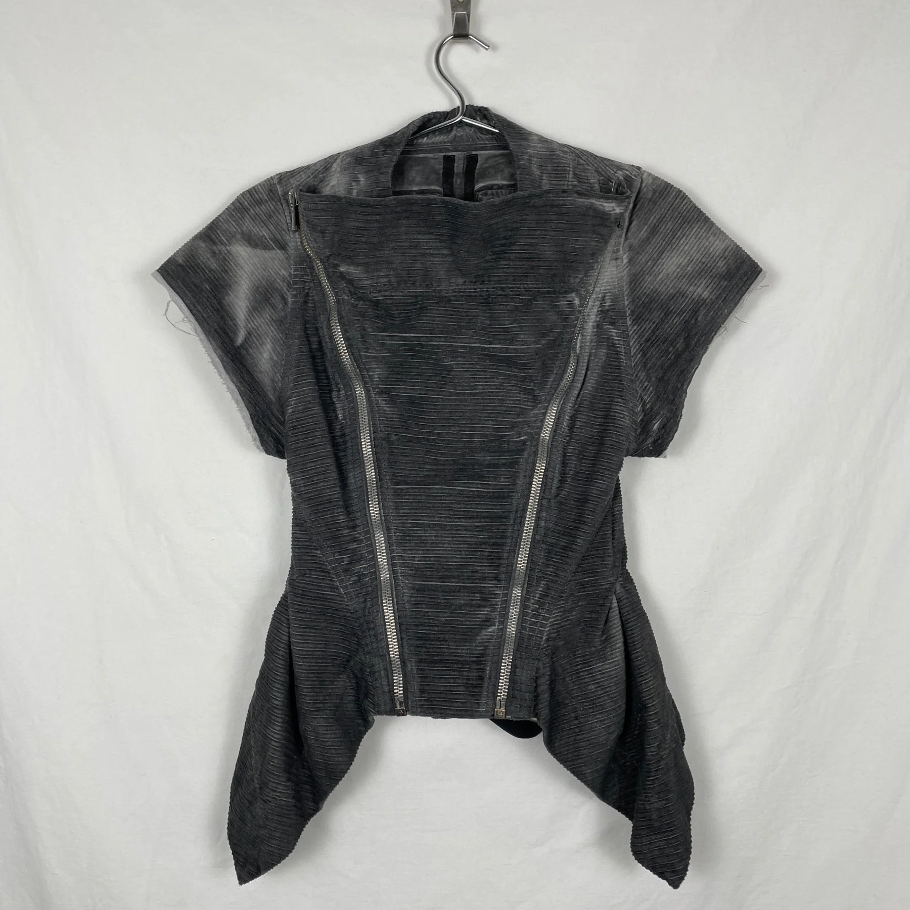 FW08 Rick Owens DRKSHDW  "Stag" Double Zipper Vest