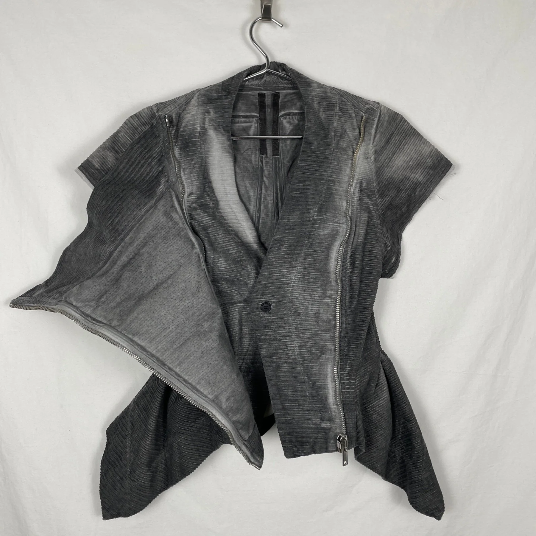 FW08 Rick Owens DRKSHDW  "Stag" Double Zipper Vest - Image 6