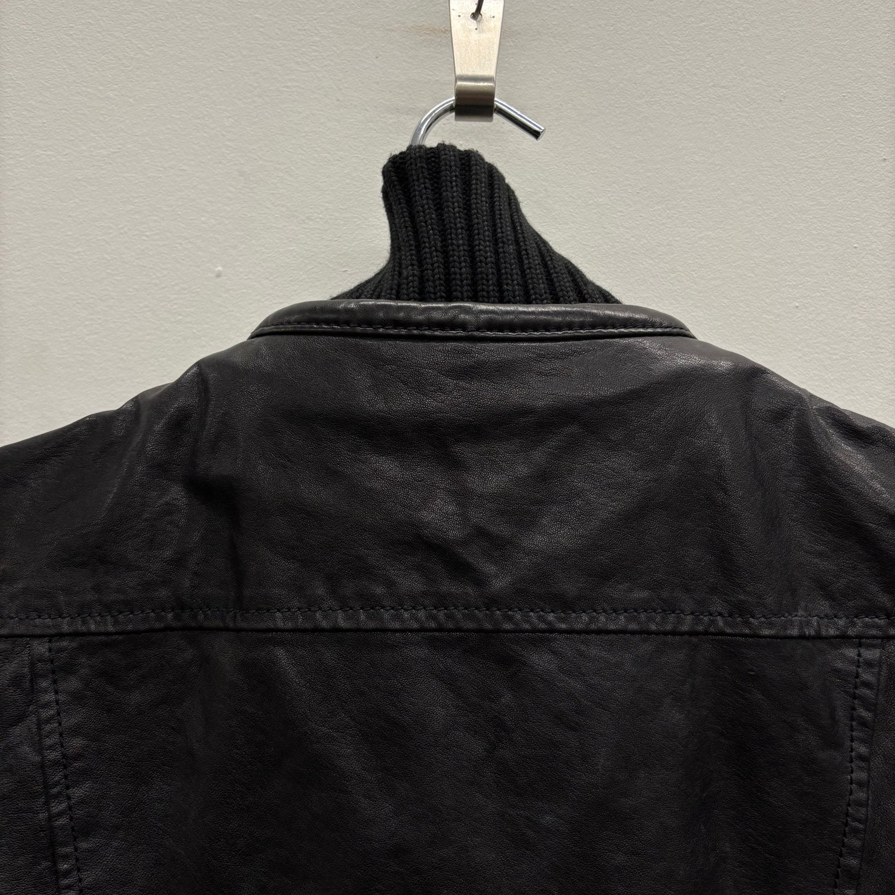 FW12 Dsquared2 Layered Lamb Leather Jacket - Image 10