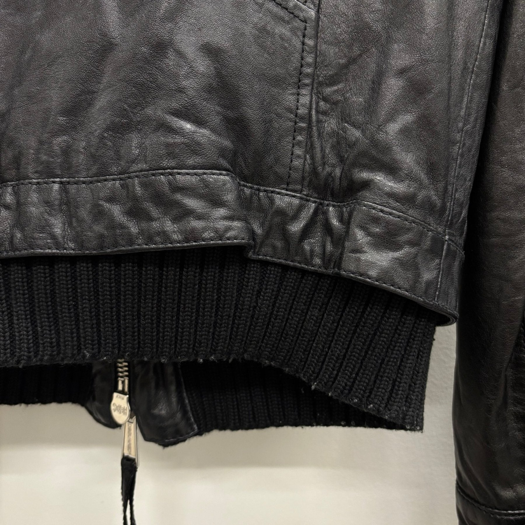 FW12 Dsquared2 Layered Lamb Leather Jacket - Image 12