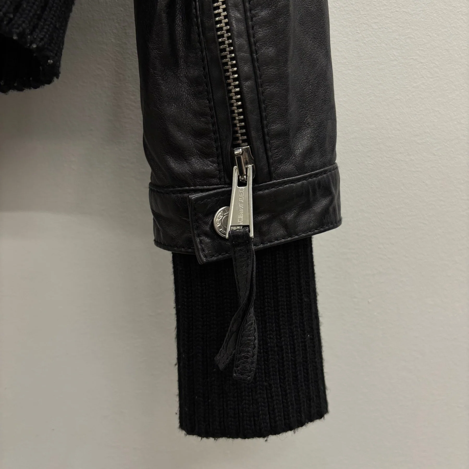 FW12 Dsquared2 Layered Lamb Leather Jacket - Image 14