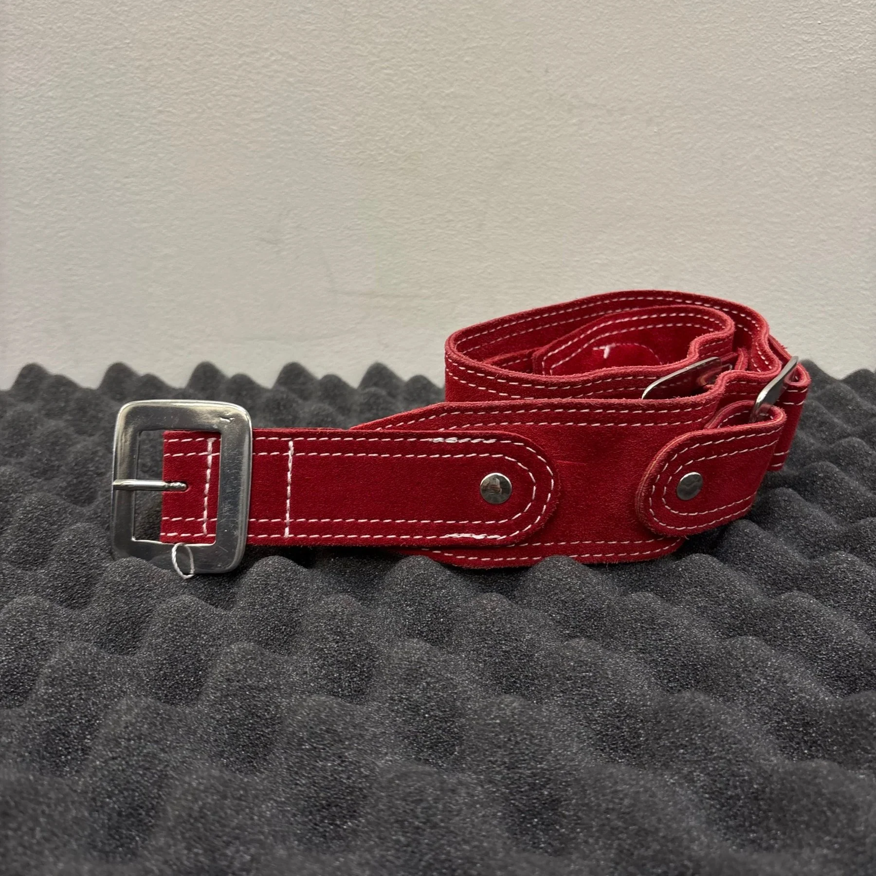 Dsquared2 Red Suede Leather Belt